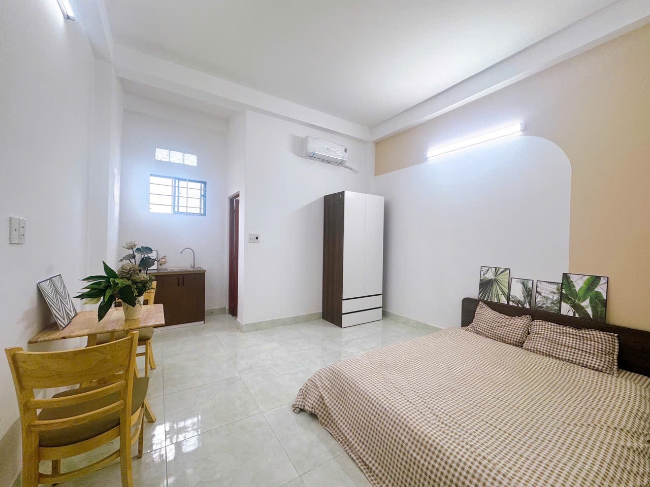 Phòng trọ Studio 25m2 tại AV House Vườn Lài - Quận 12 - Phòng ngủ