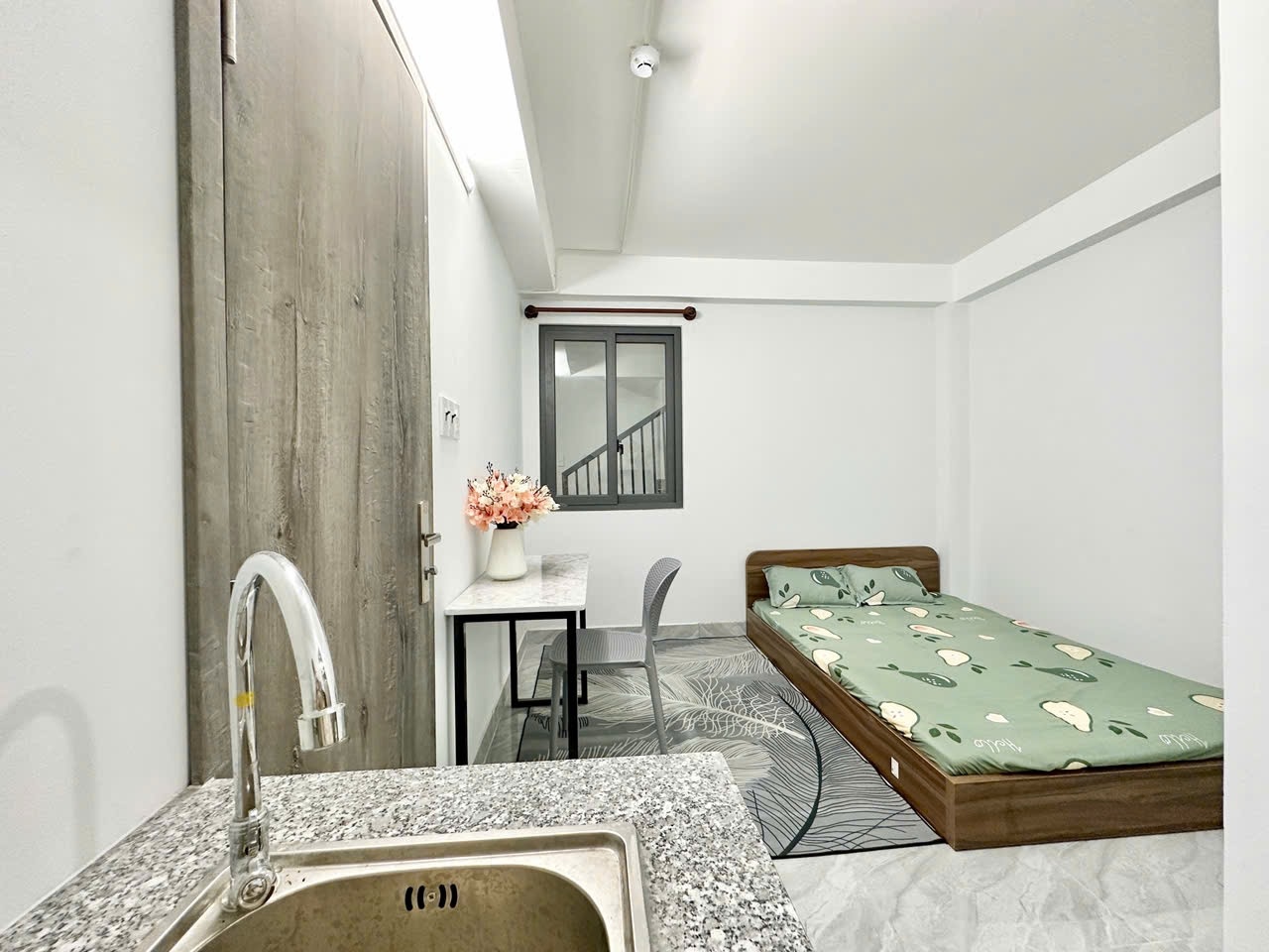 Phòng trọ Studio 25m2 tại AH Home Tô Ký - Quận 12 - Phòng ngủ