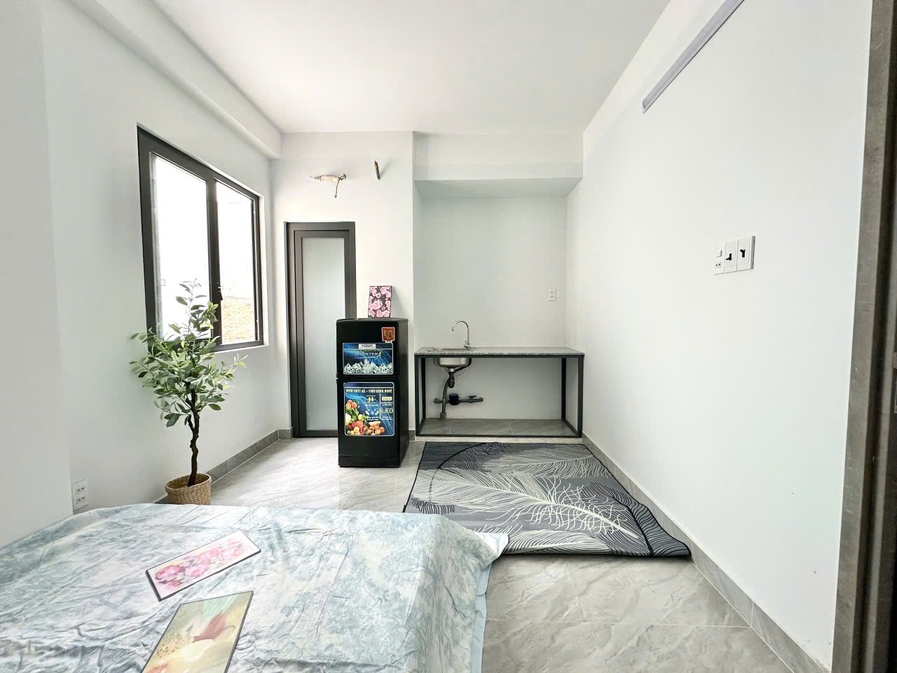 Phòng trọ Studio 25m2 tại AH Home Tô Ký - Quận 12 - Phòng ngủ