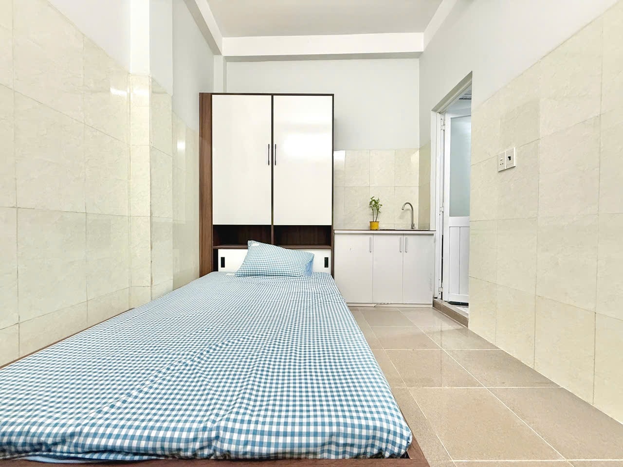 Phòng trọ Studio 25m2 tại ĐL House Vạn Kiếp - Bình Thạnh - Phòng ngủ