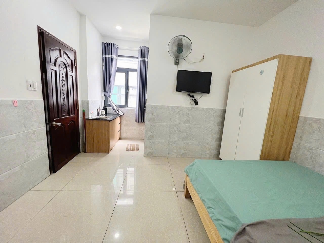 Phòng trọ Studio 22m2 tại Như Ý Home Nguyễn Thiện Thuật  - Quận 3 - Phòng ngủ