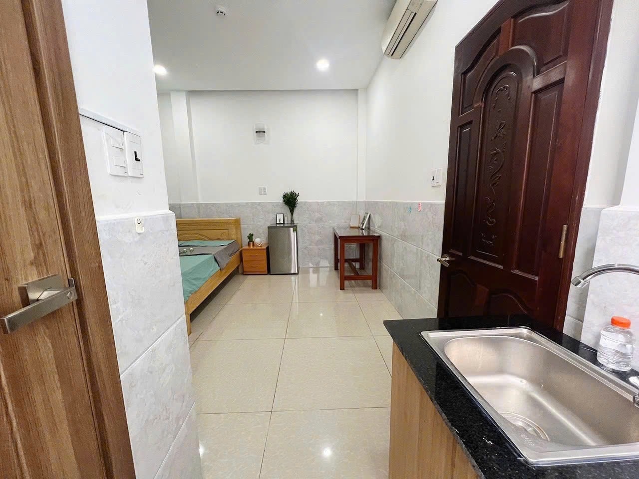 Phòng trọ Studio 22m2 tại Như Ý Home Nguyễn Thiện Thuật  - Quận 3 - Phòng ngủ