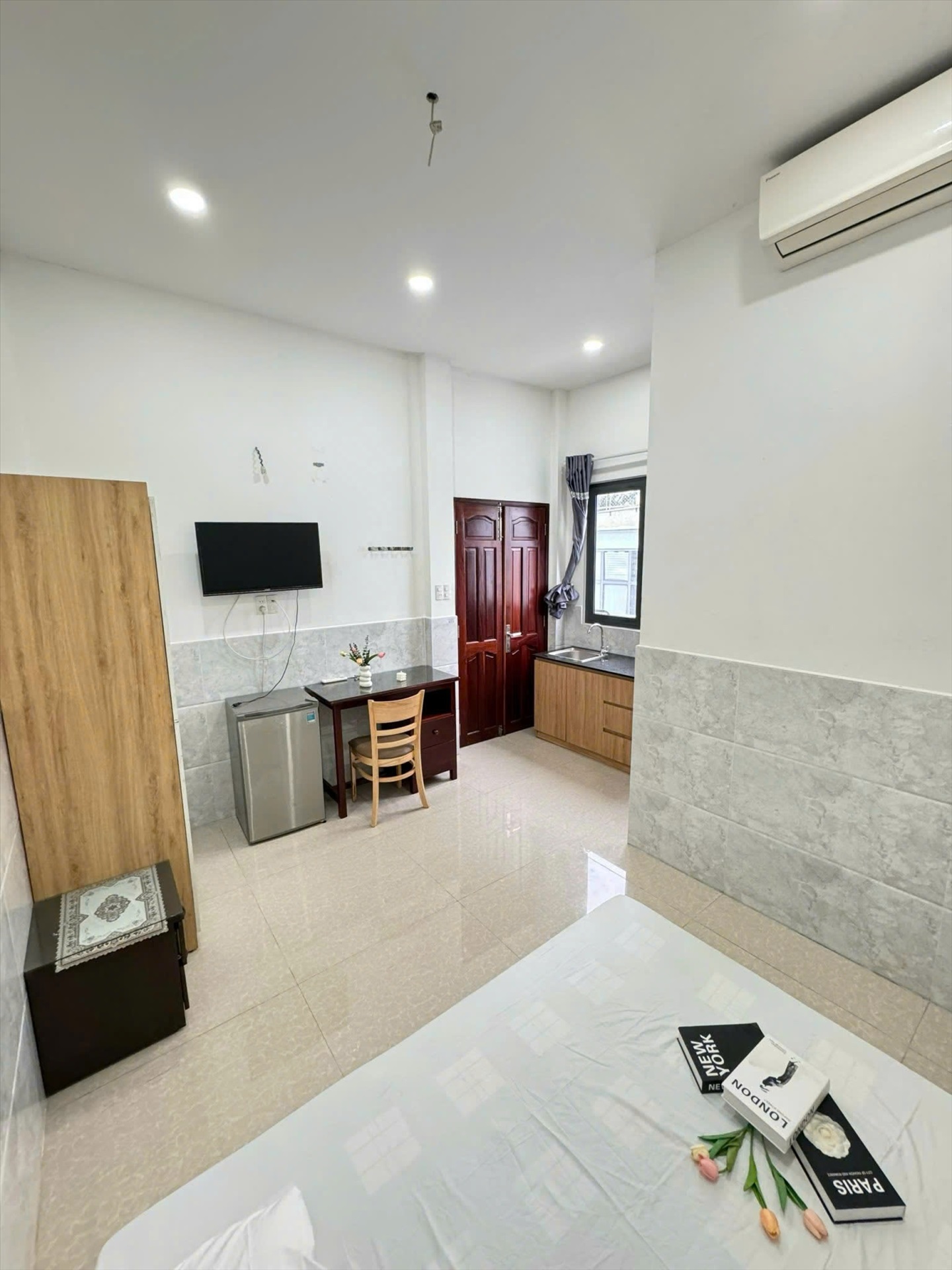Phòng trọ Studio 22m2 tại Như Ý Home Nguyễn Thiện Thuật  - Quận 3 - Phòng ngủ