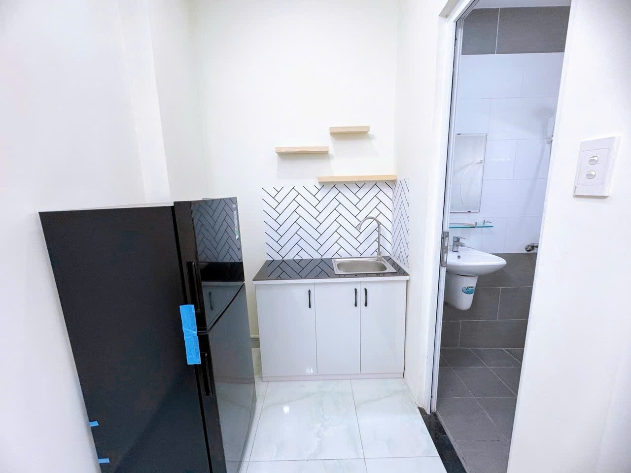 Phòng trọ Studio 35m2 tại AV House 1 Thạnh Lộc 29 - Quận 12 - Phòng ngủ