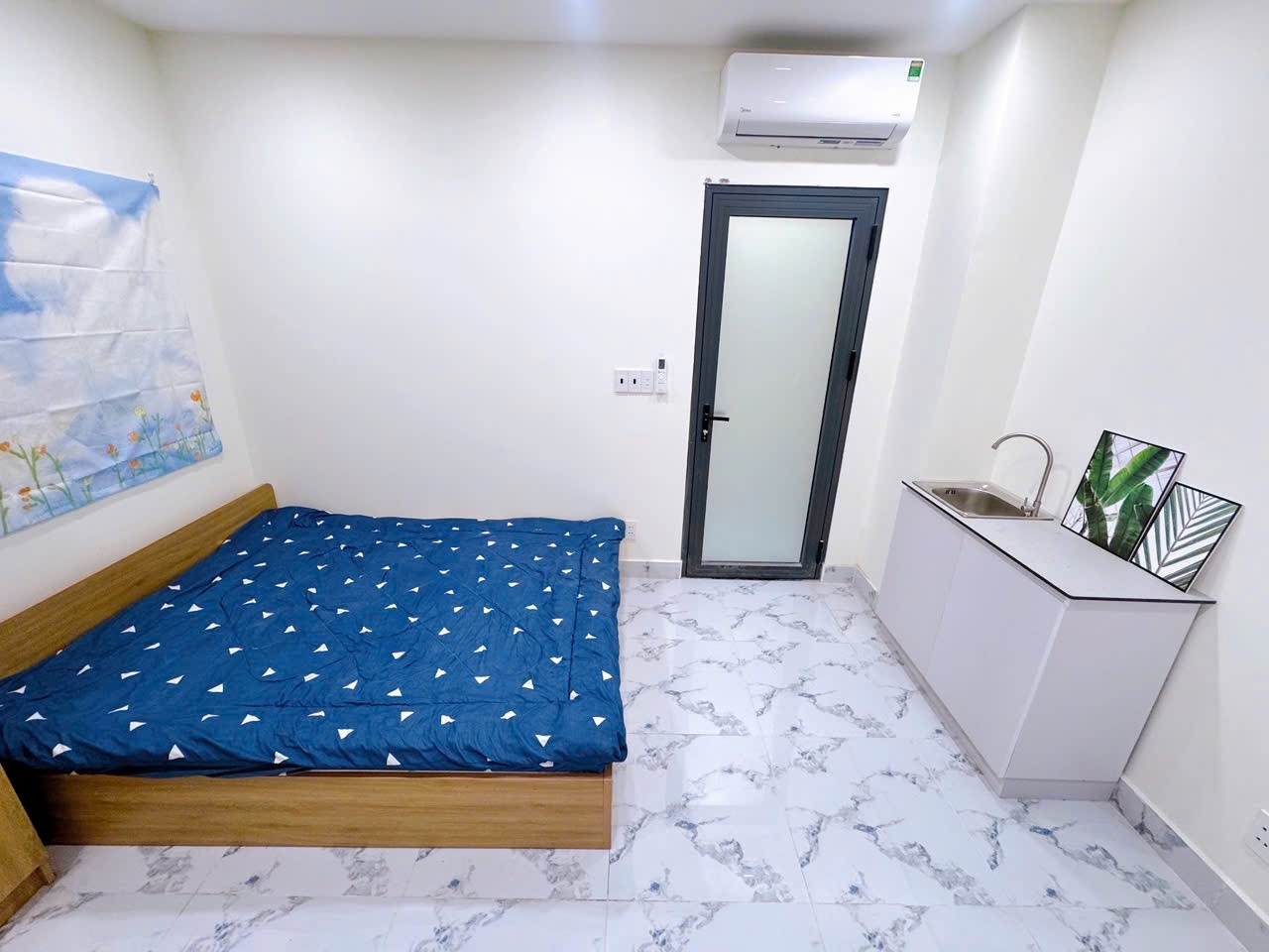 Phòng trọ Studio 25m2 tại AV House Nguyễn Thị Sáu - Quận 12 - Phòng ngủ
