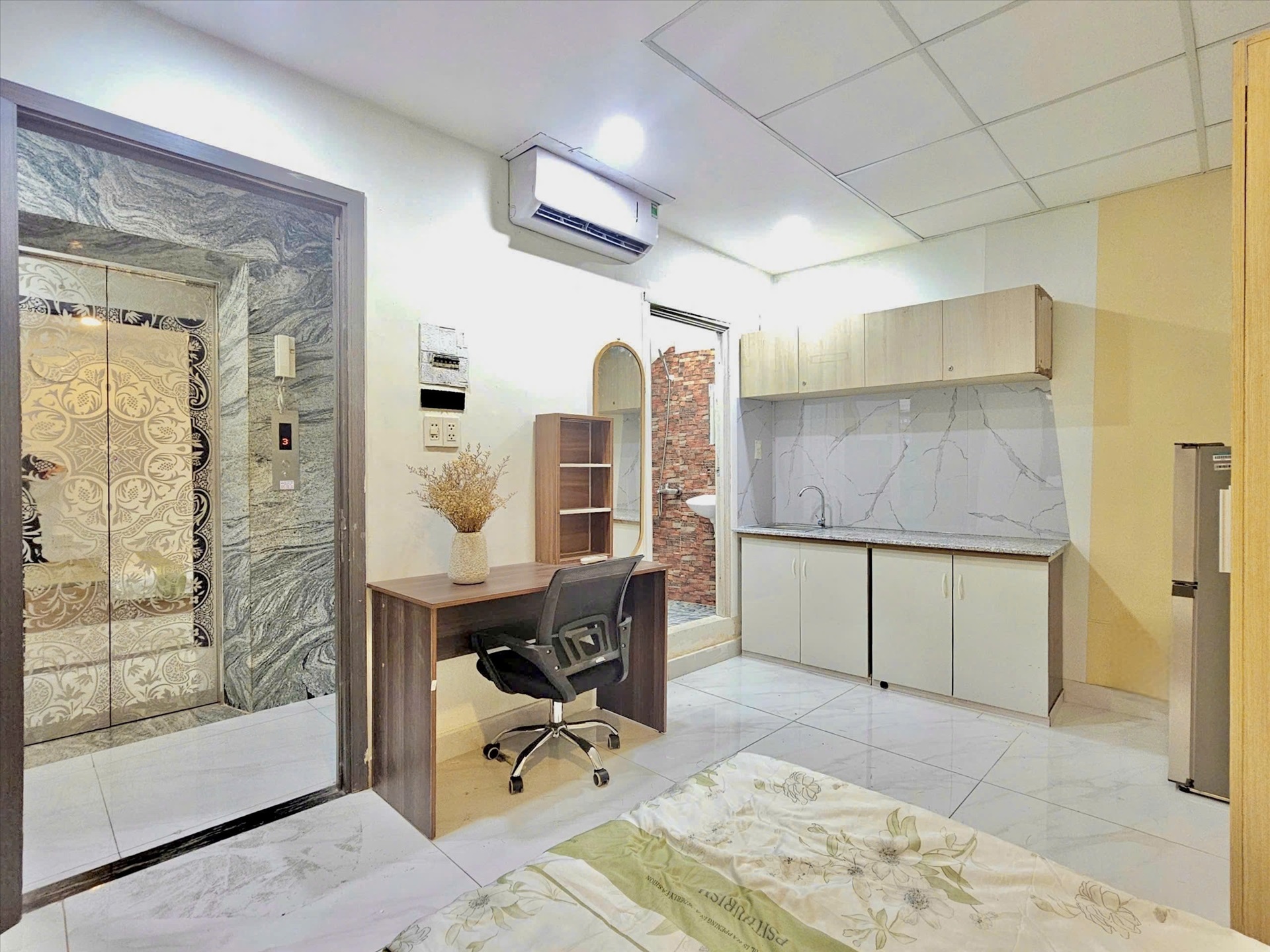 Phòng trọ Studio 25m2 tại AD Home Xô Viết Nghệ Tĩnh - Bình Thạnh - Phòng ngủ