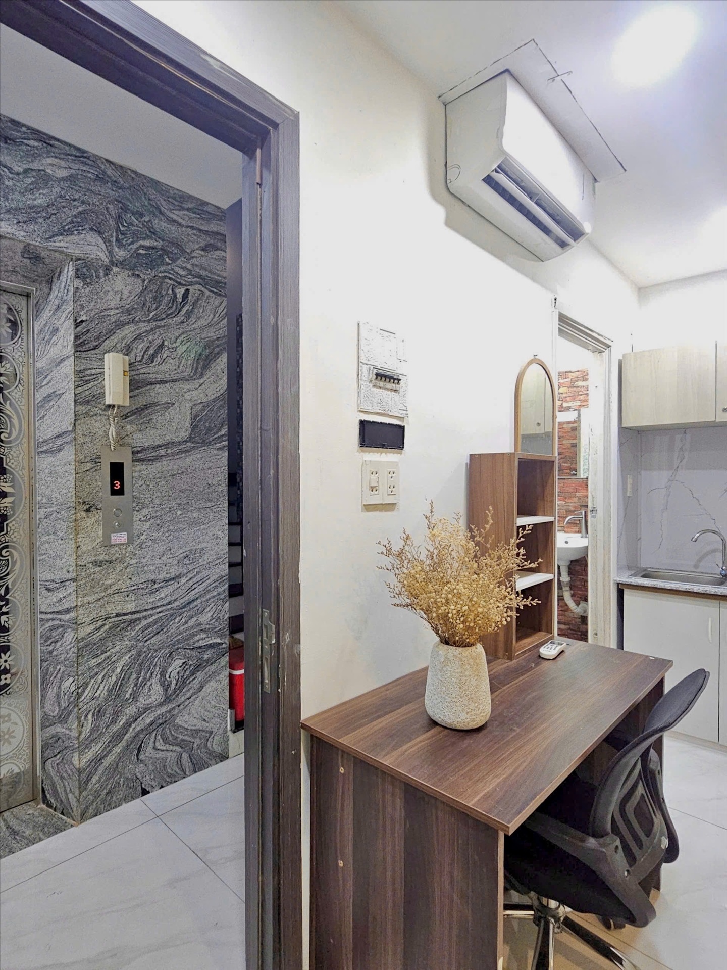 Phòng trọ Studio 25m2 tại AD Home Xô Viết Nghệ Tĩnh - Bình Thạnh - Phòng bếp