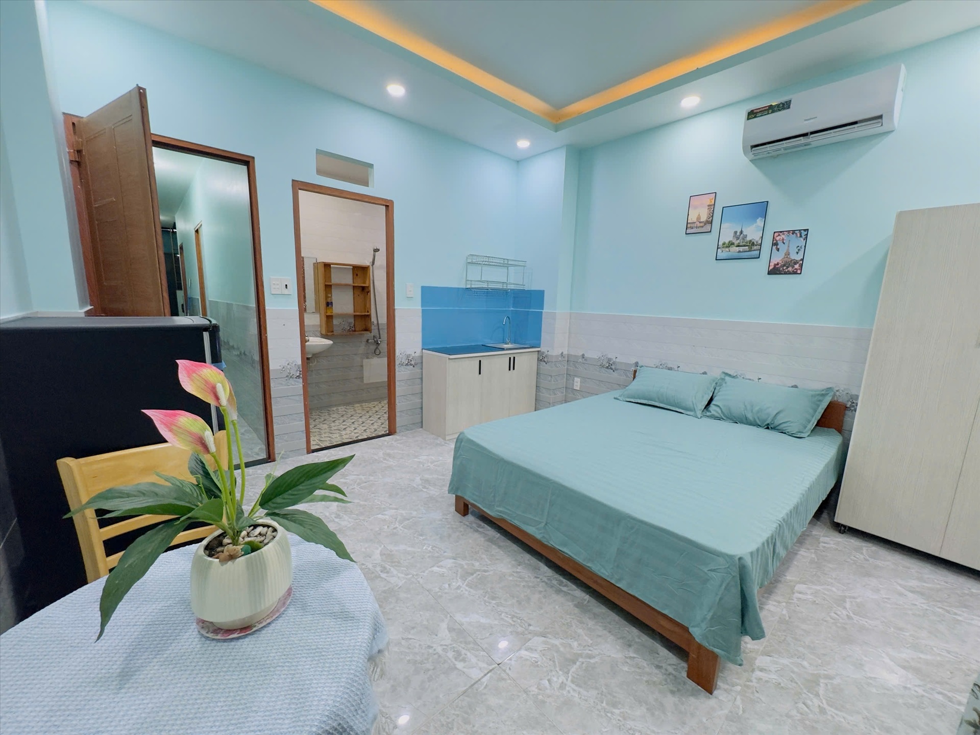 Phòng trọ Studio 30m2 tại HPS House Tây Thạnh - Tân Phú - Phòng ngủ