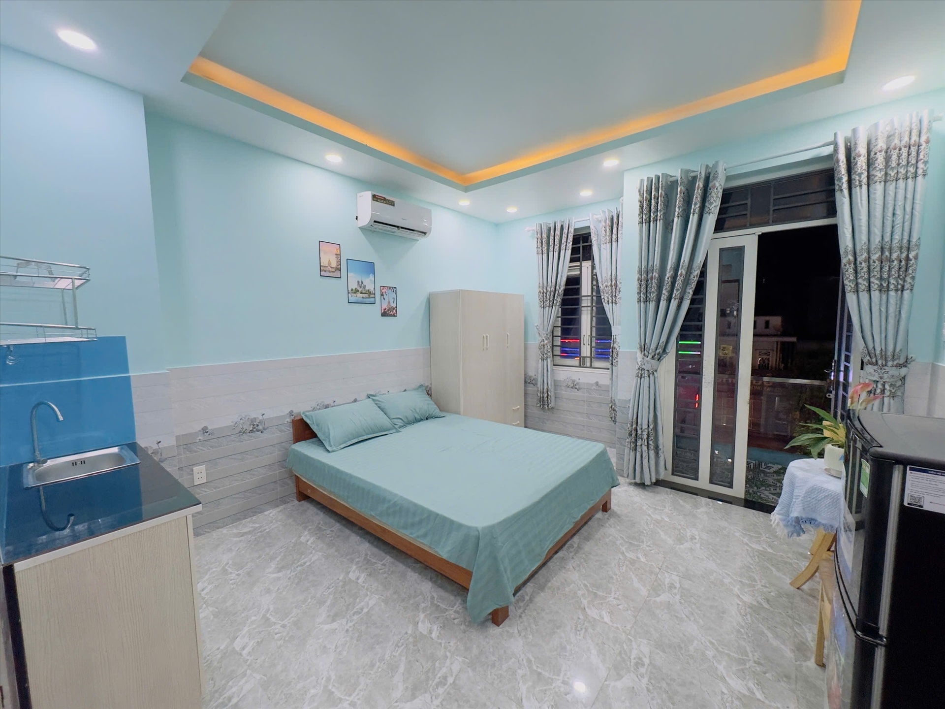 Phòng trọ Studio 30m2 tại HPS House Tây Thạnh - Tân Phú - Phòng ngủ