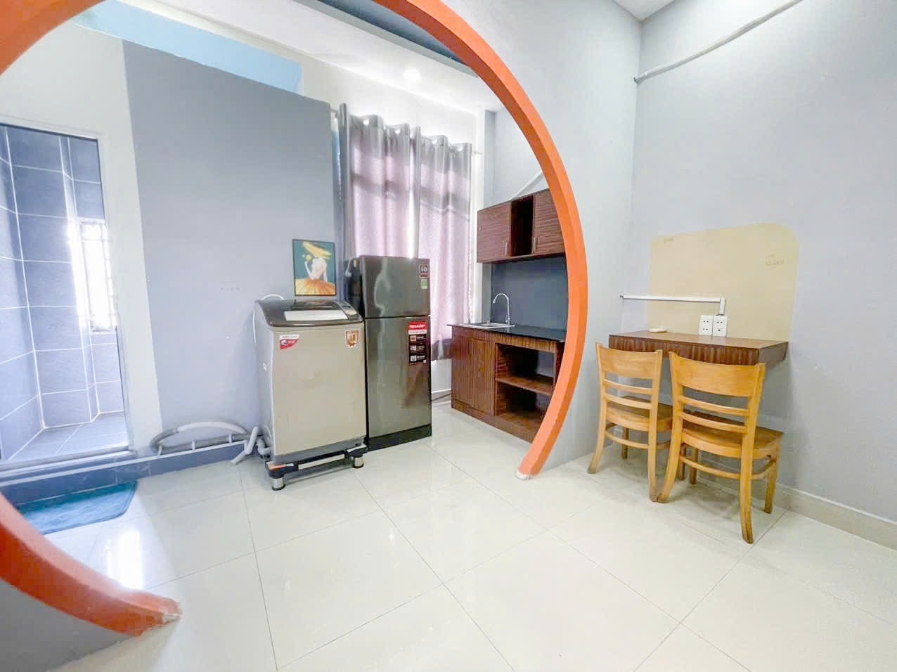 Phòng trọ Studio 25m2 tại TU House Hoàng Sa - Tân Bình - Phòng ngủ