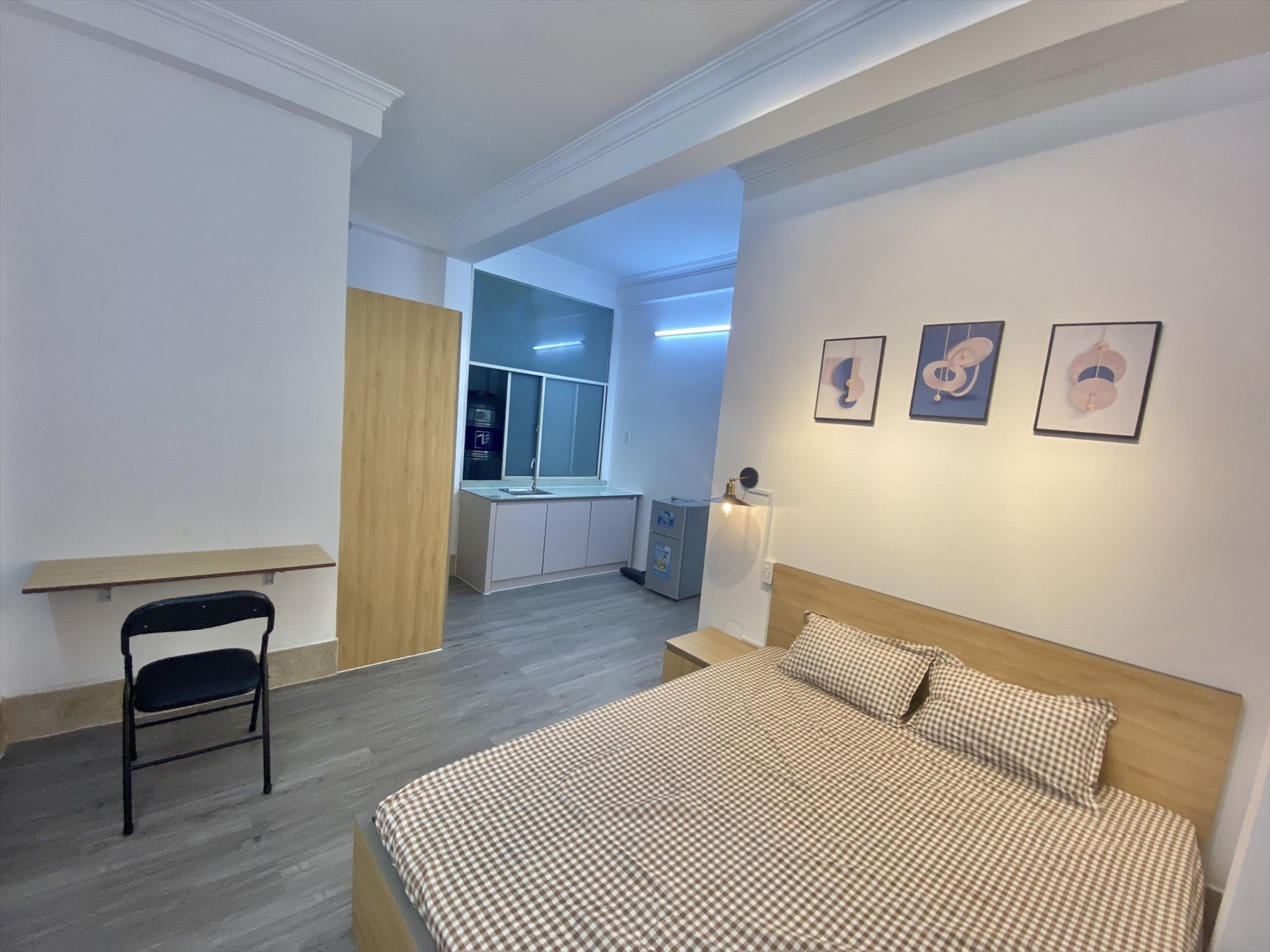 Phòng trọ Studio 30m2 tại NQ Housing Đặng Dung - Quận 1 - Phòng ngủ