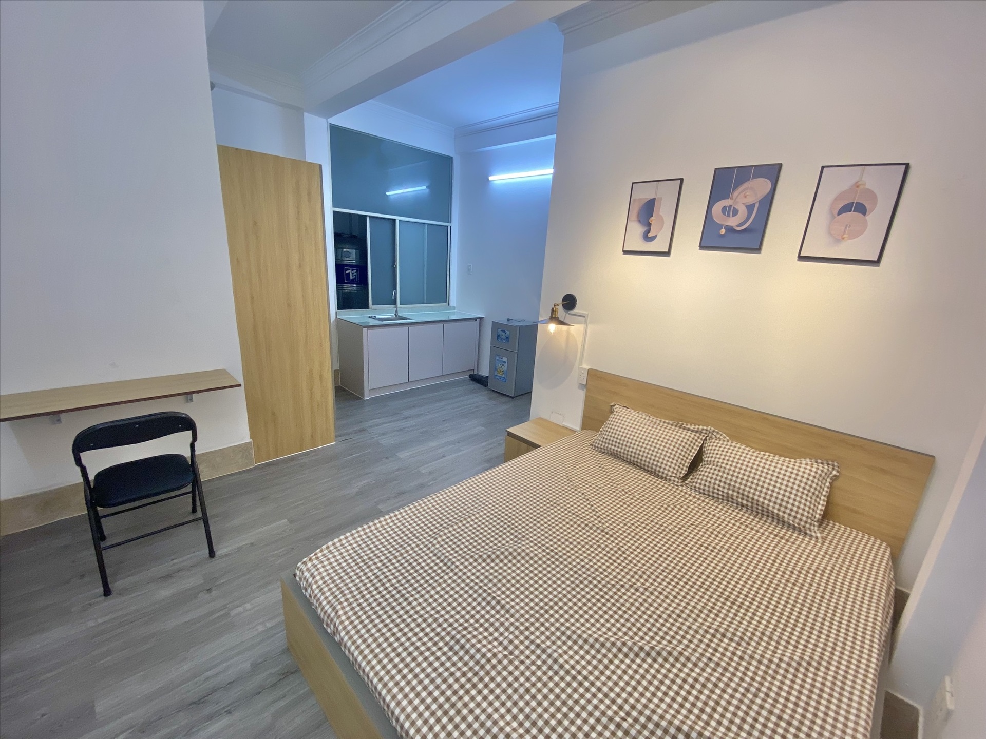 Phòng trọ Studio 30m2 tại NQ Housing Đặng Dung - Quận 1 - Phòng ngủ