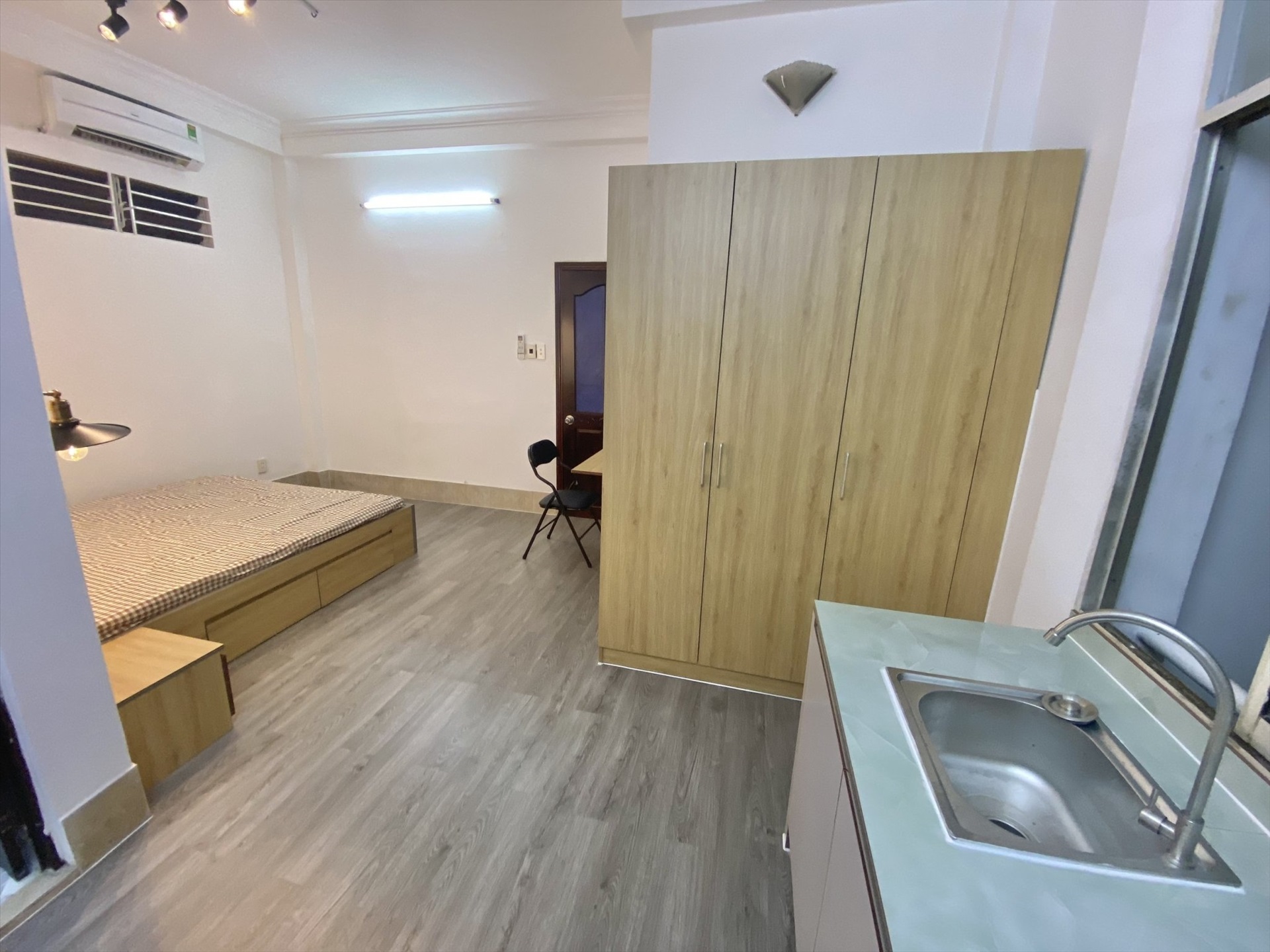 Phòng trọ Studio 30m2 tại NQ Housing Đặng Dung - Quận 1 - Phòng ngủ