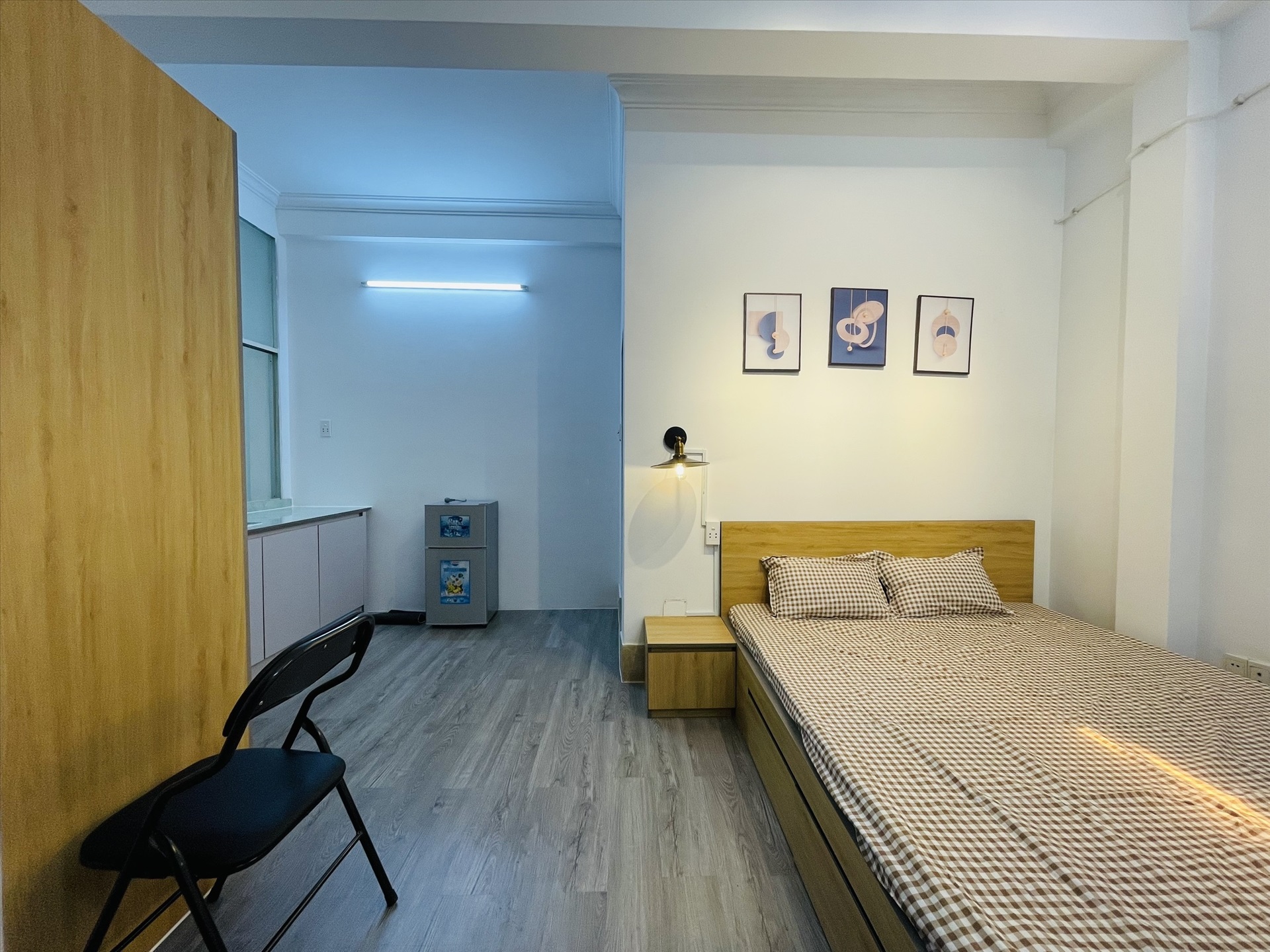 Phòng trọ Studio 30m2 tại NQ Housing Đặng Dung - Quận 1 - Phòng ngủ