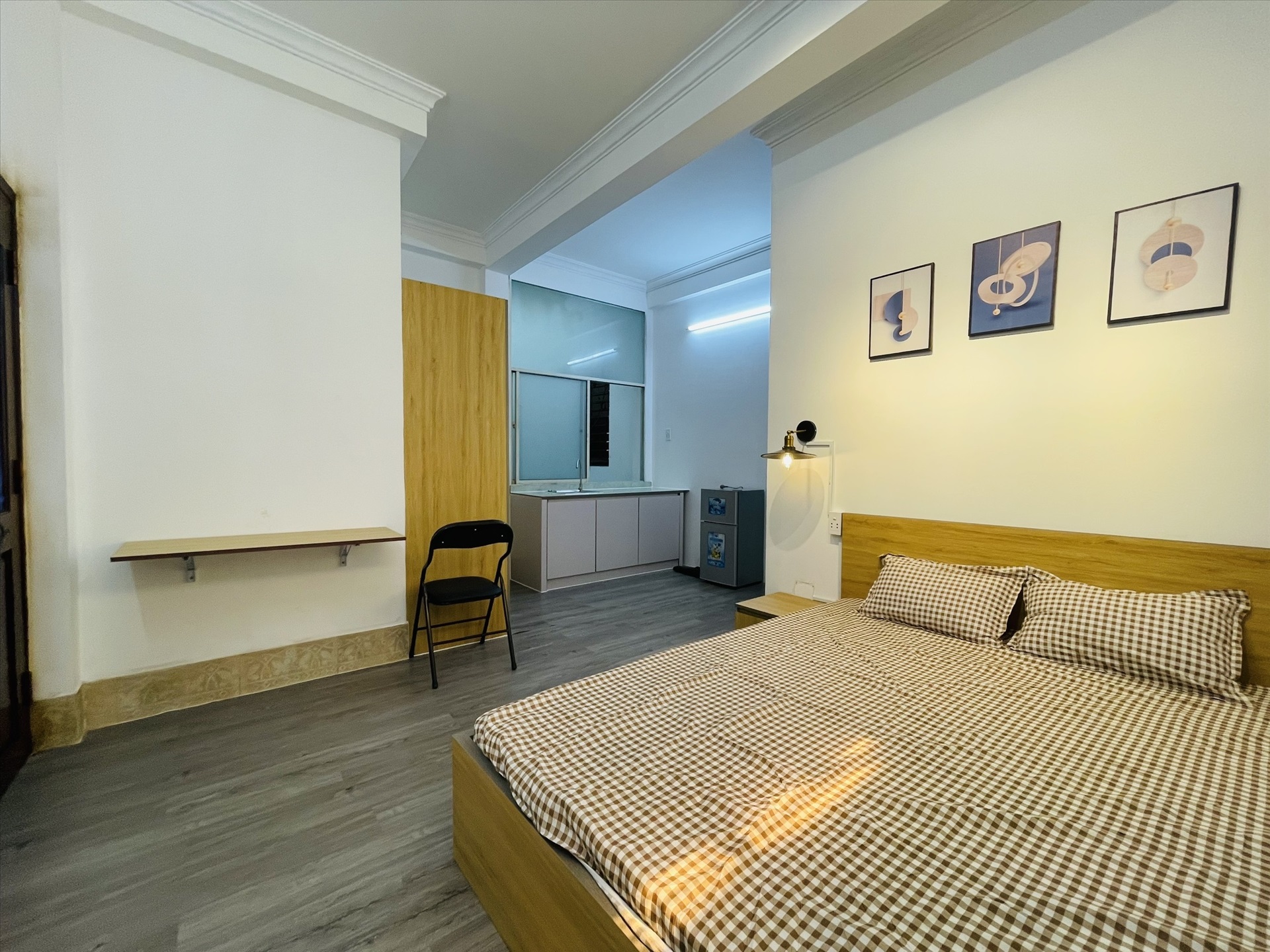 Phòng trọ Studio 30m2 tại NQ Housing Đặng Dung - Quận 1 - Phòng ngủ