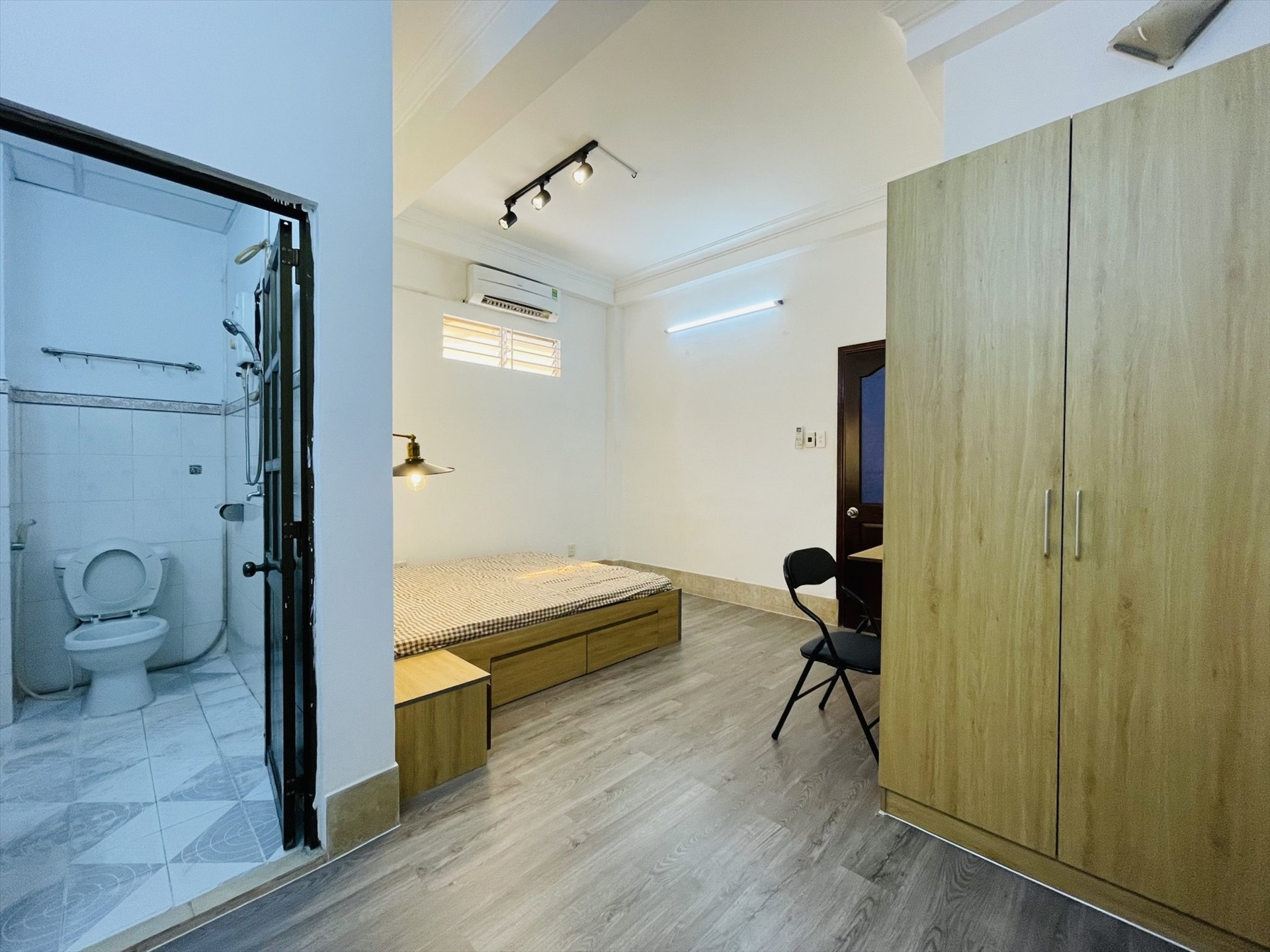 Phòng trọ Studio 30m2 tại NQ Housing Đặng Dung - Quận 1 - Phòng ngủ