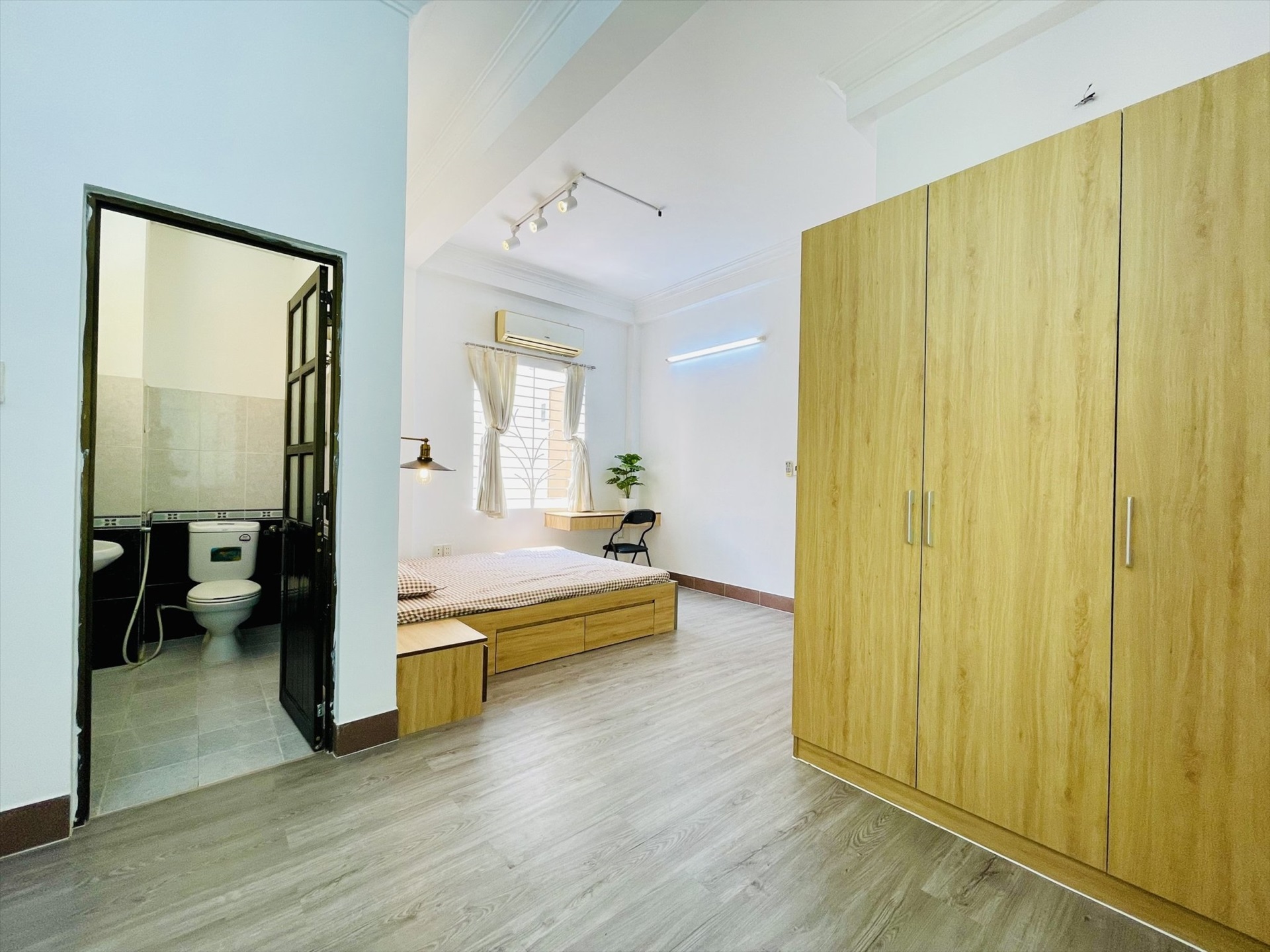 Phòng trọ Studio 30m2 tại NQ Housing Đặng Dung - Quận 1 - Phòng ngủ