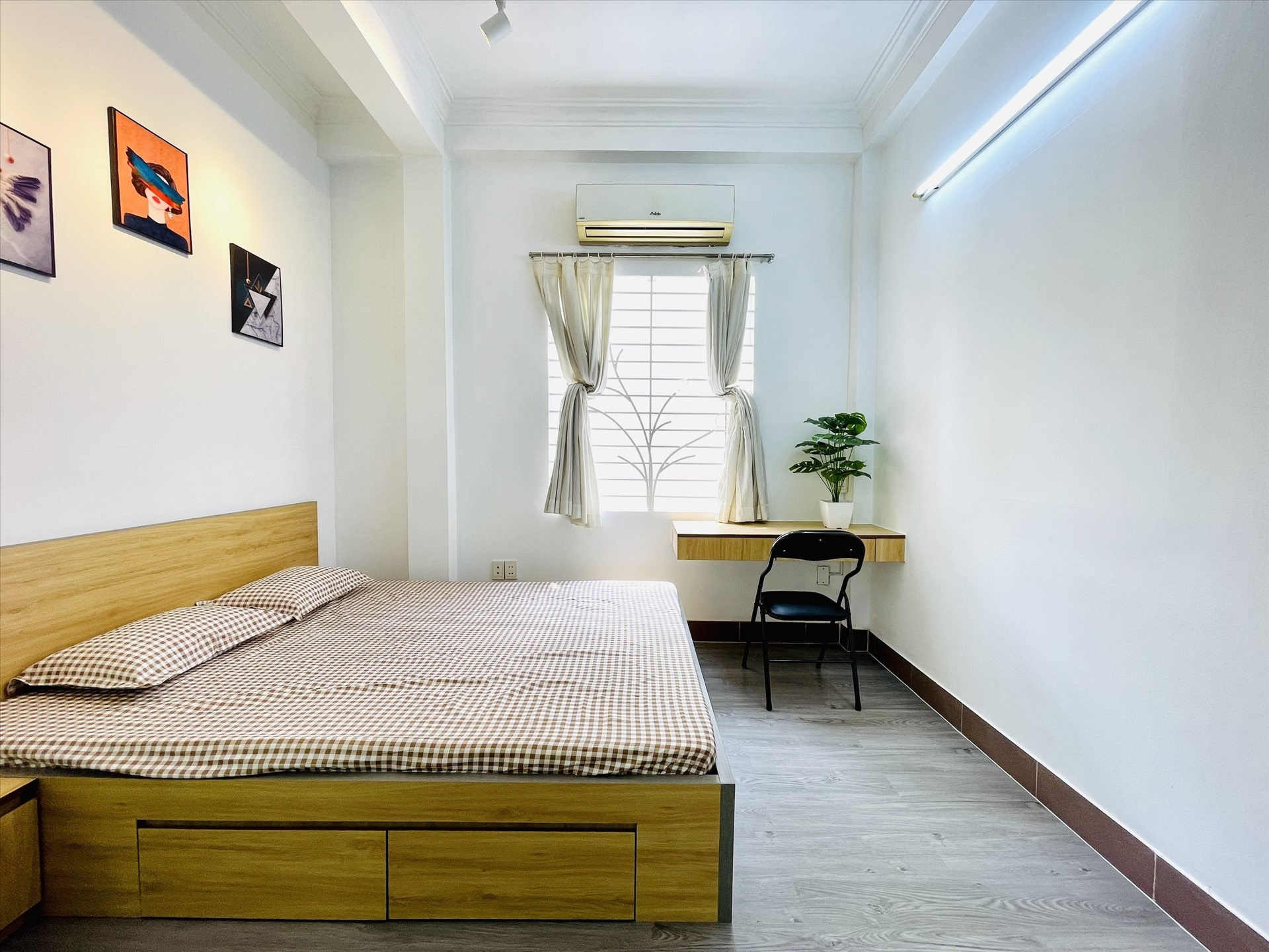 Phòng trọ Studio 30m2 tại NQ Housing Đặng Dung - Quận 1 - Phòng ngủ