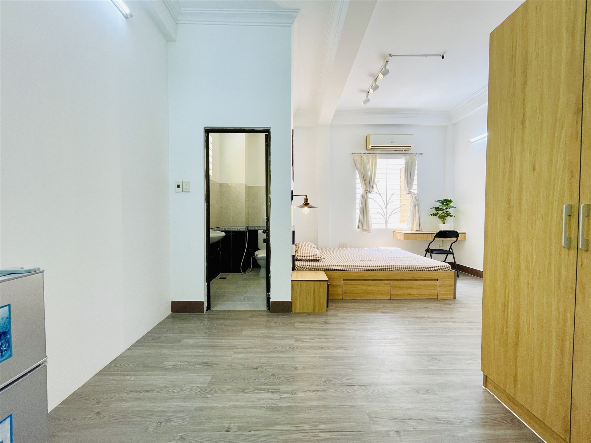 Phòng trọ Studio 30m2 tại NQ Housing Đặng Dung - Quận 1 - Phòng ngủ