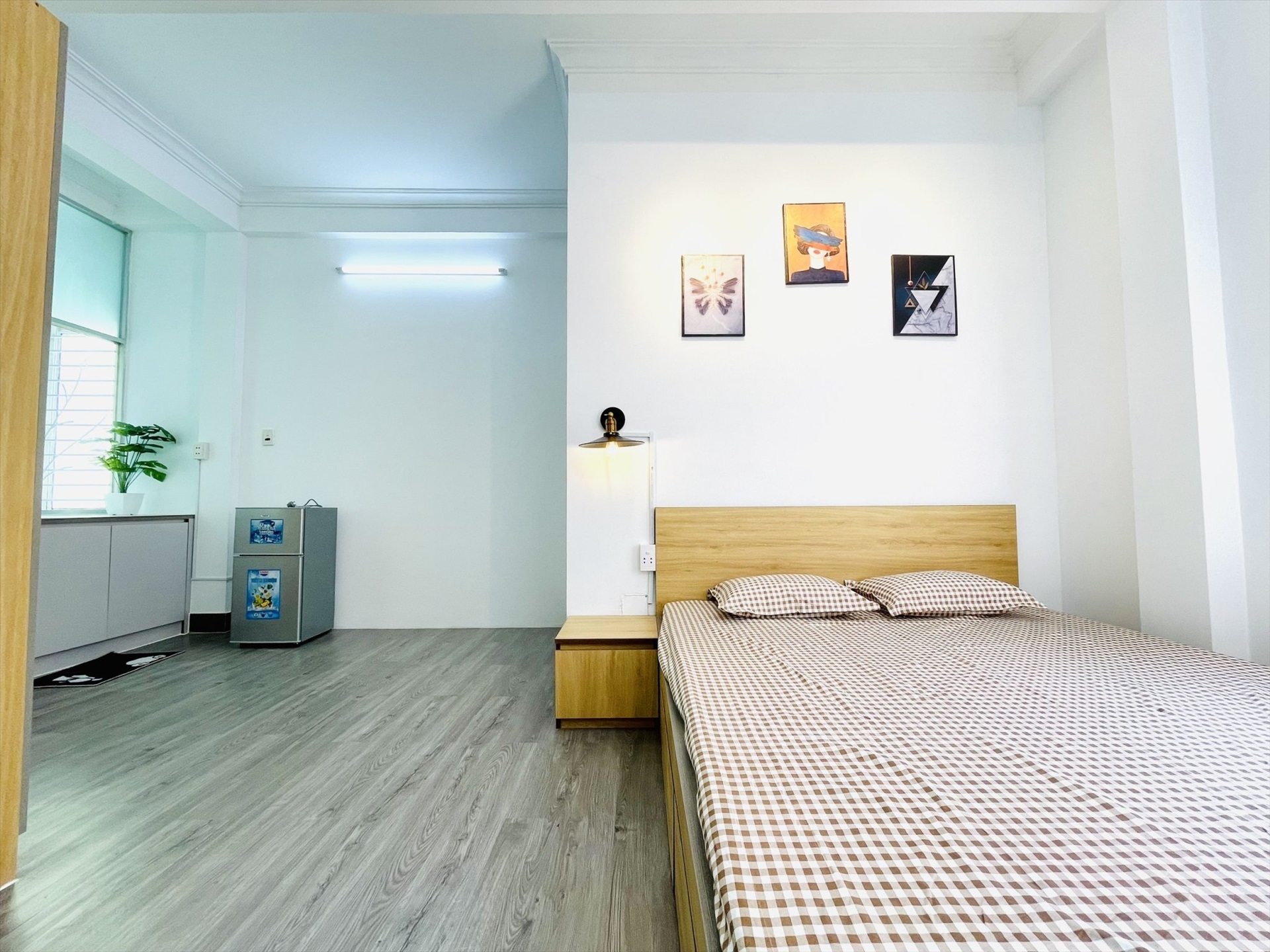 Phòng trọ Studio 30m2 tại NQ Housing Đặng Dung - Quận 1 - Phòng ngủ
