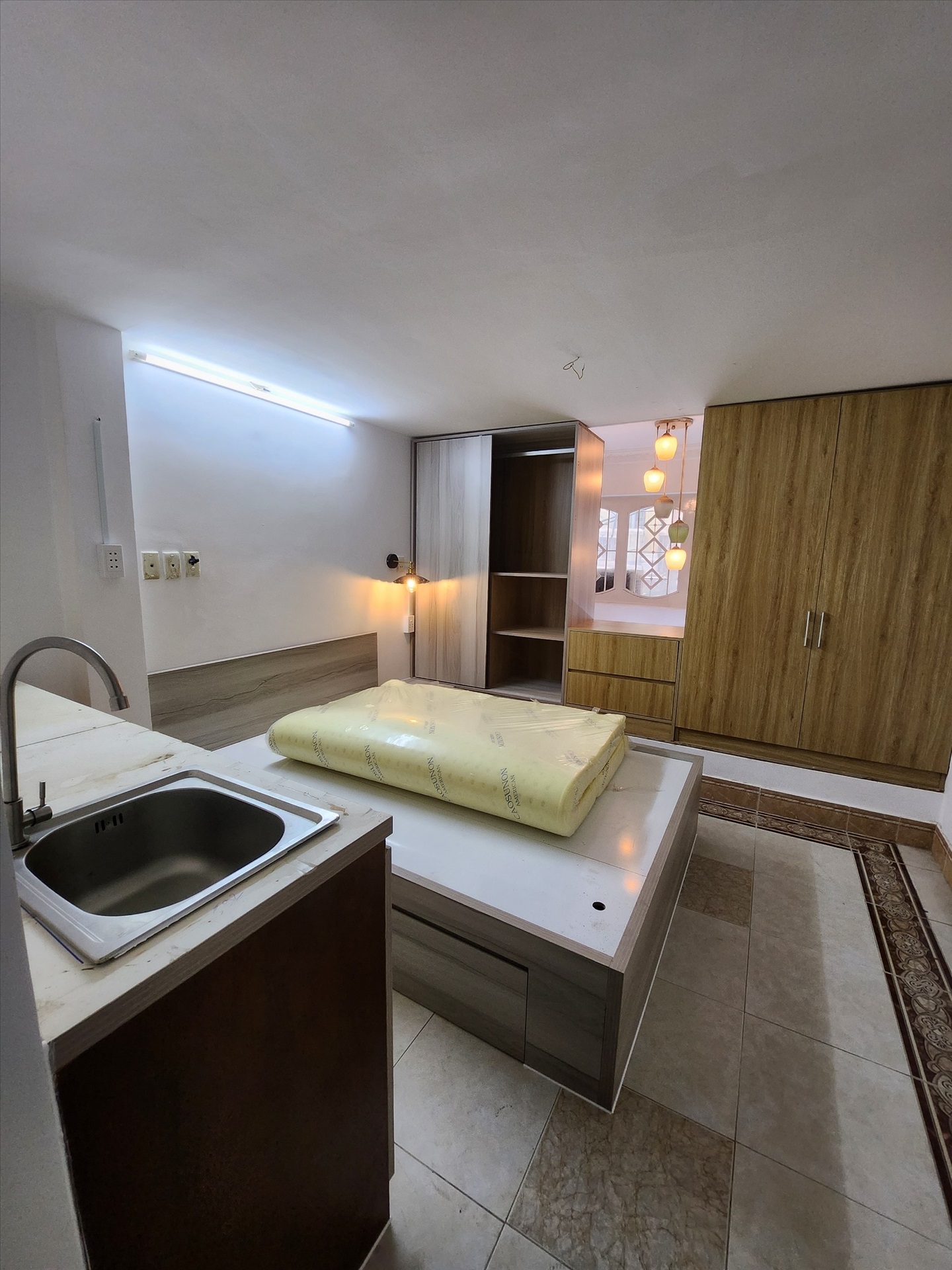 Phòng trọ Studio 15m2 tại NQ Housing Hai Bà Trưng - Quận 1 - Phòng ngủ