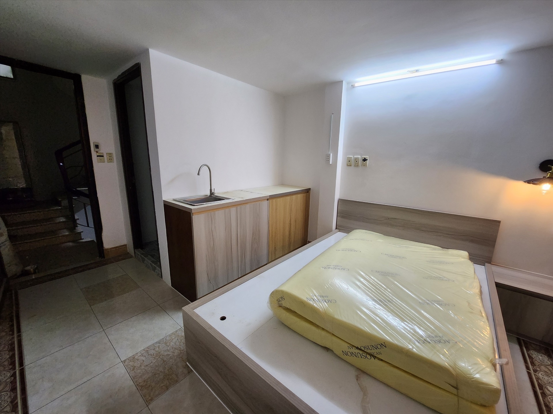 Phòng trọ Studio 15m2 tại NQ Housing Hai Bà Trưng - Quận 1 - Phòng ngủ