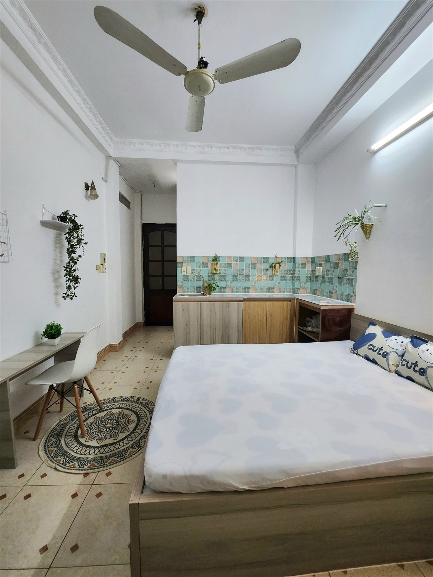 Phòng trọ Studio 25m2 tại NQ Housing Hai Bà Trưng - Quận 1 - Phòng ngủ