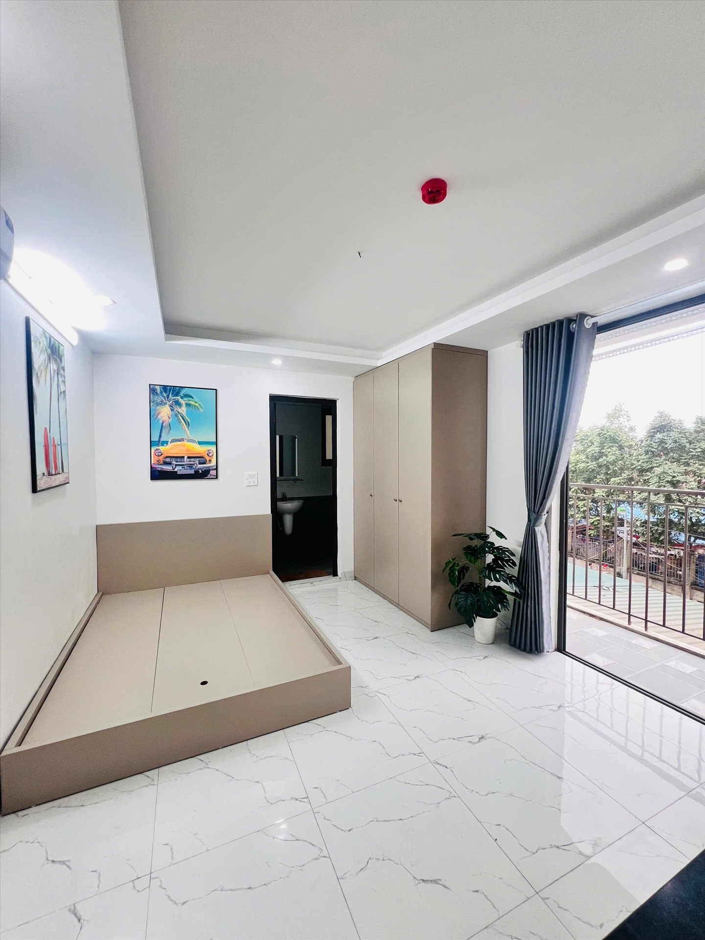 Phòng trọ Studio 30m2 tại QM Housing Apartment Phú Đô - Nam Từ Liêm - Phòng ngủ