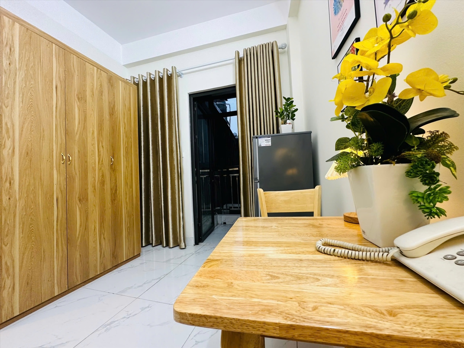 Phòng trọ Duplex 20m2 tại AV Homes Trần Thái Tông - Cầu Giấy - Góc làm việc