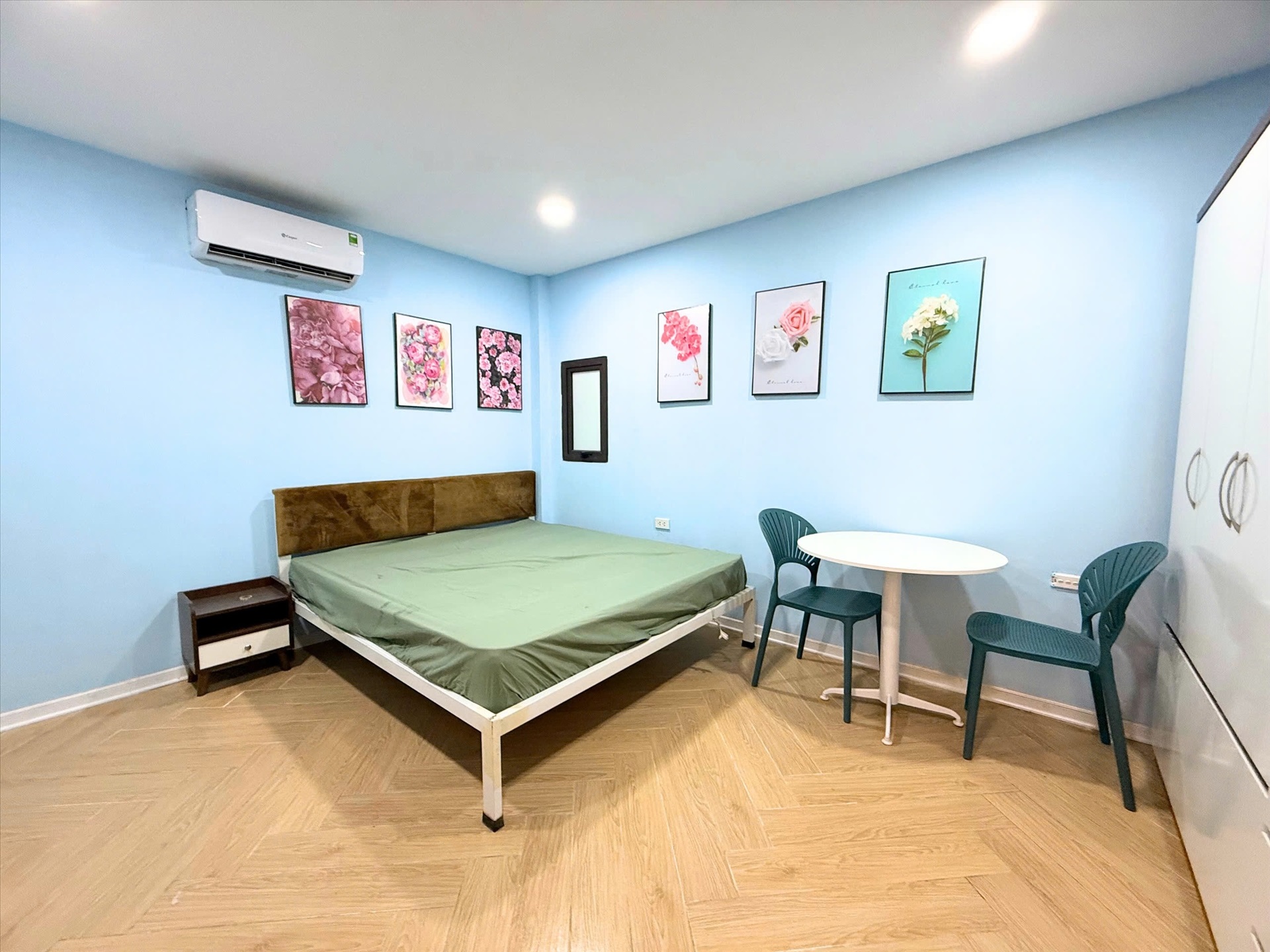 Phòng trọ Studio 30m2 tại Kevin Apartment Trần Duy Hưng - Cầu Giấy - Phòng ngủ