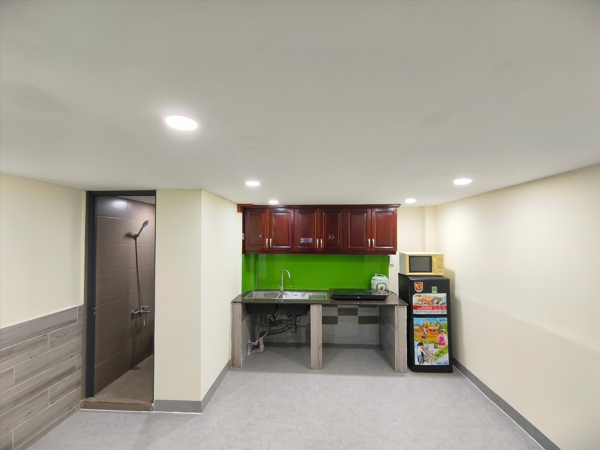 Phòng trọ Studio 20m2 tại AT House Tân Thuận Tây - Quận 7 - Phòng bếp