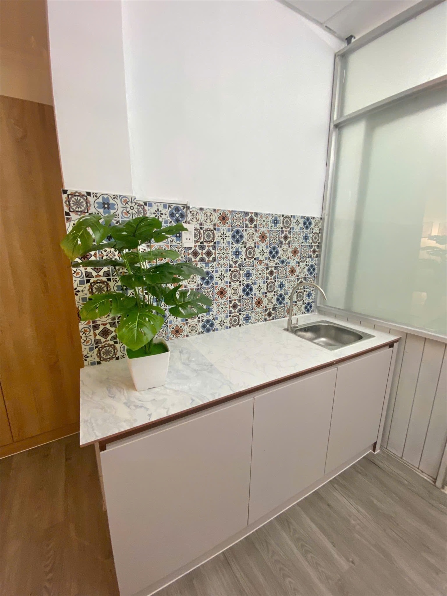 Phòng trọ Studio 40m2 tại NQ Housing Đặng Dung - Quận 1 - Phòng bếp