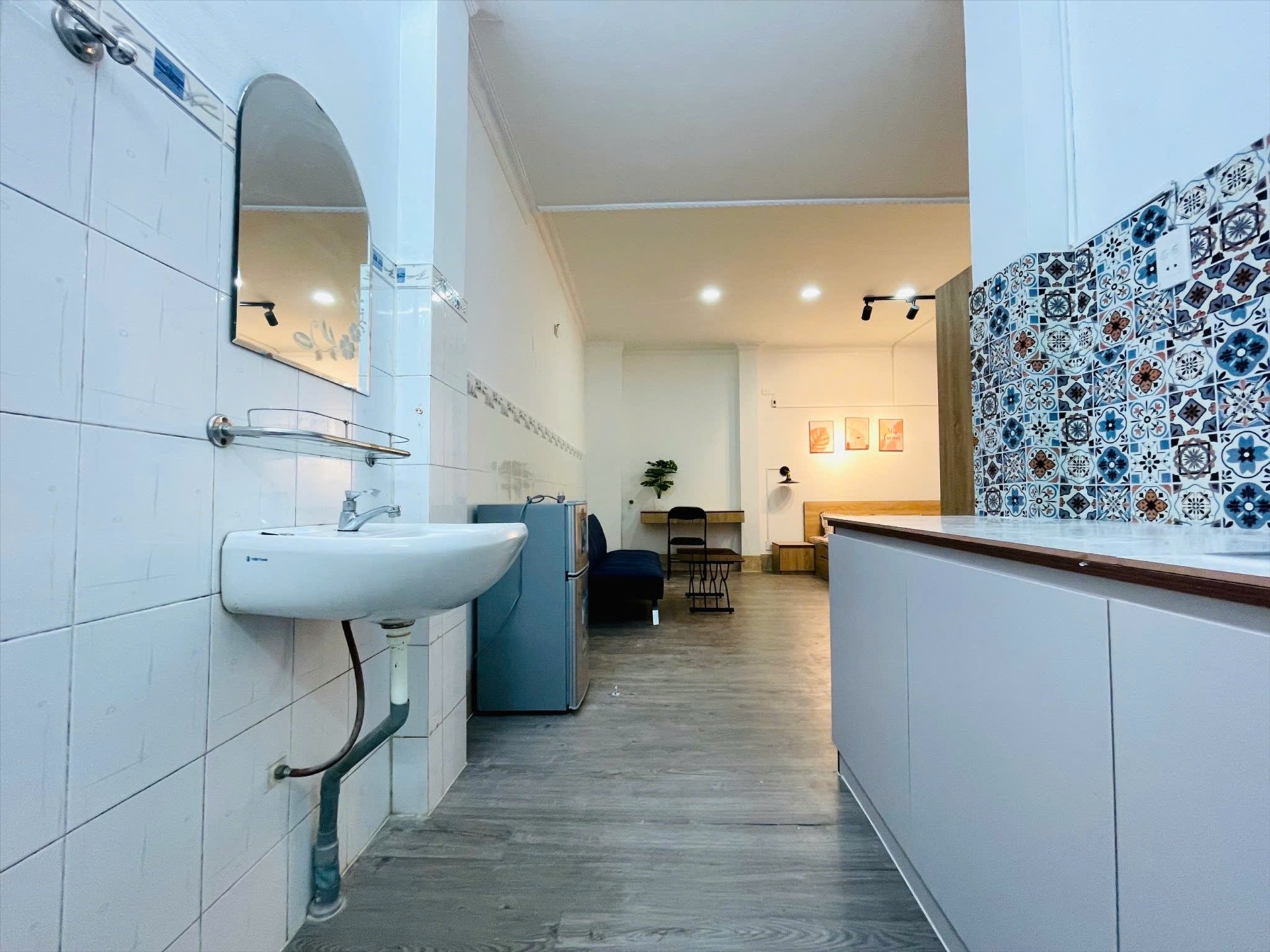 Phòng trọ Studio 40m2 tại NQ Housing Đặng Dung - Quận 1 - Phòng ngủ