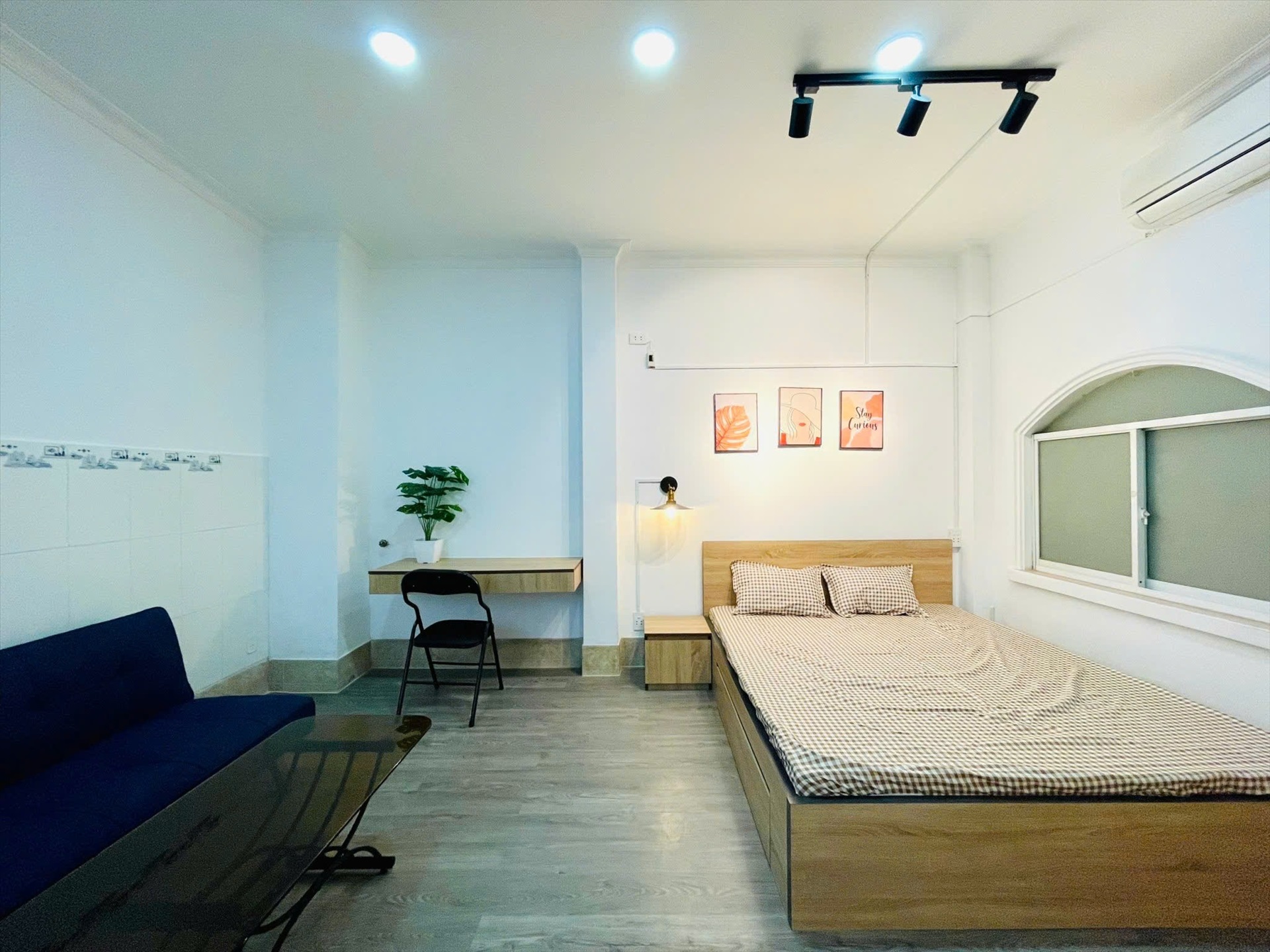 Phòng trọ Studio 40m2 tại NQ Housing Đặng Dung - Quận 1 - Phòng ngủ