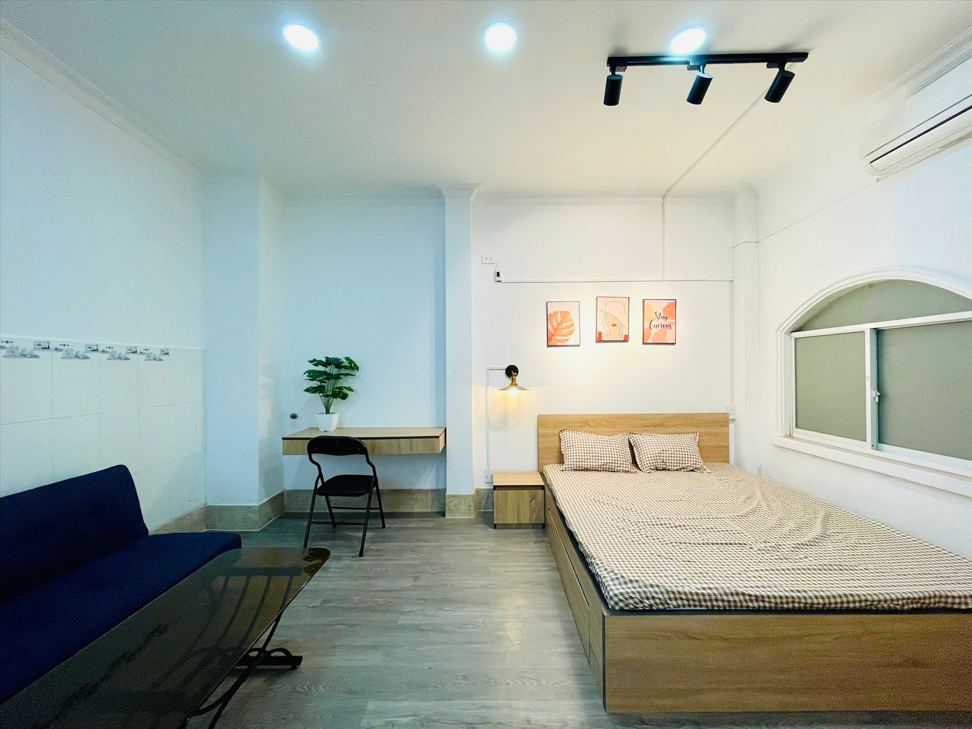 Phòng trọ Studio 40m2 tại NQ Housing Đặng Dung - Quận 1 - Phòng ngủ