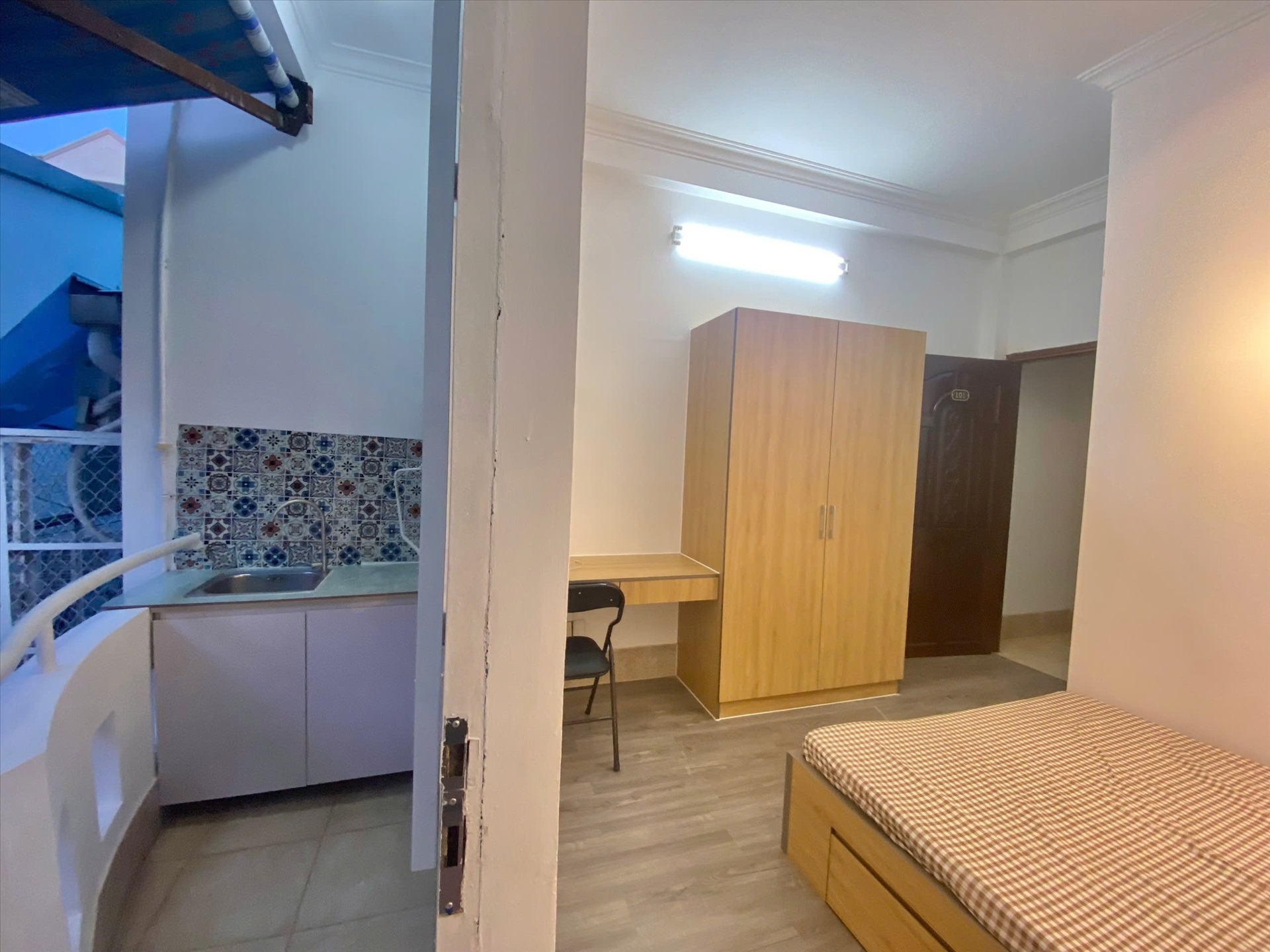 Phòng trọ Studio 18m2 tại NQ Housing Đặng Dung - Quận 1 - Phòng ngủ
