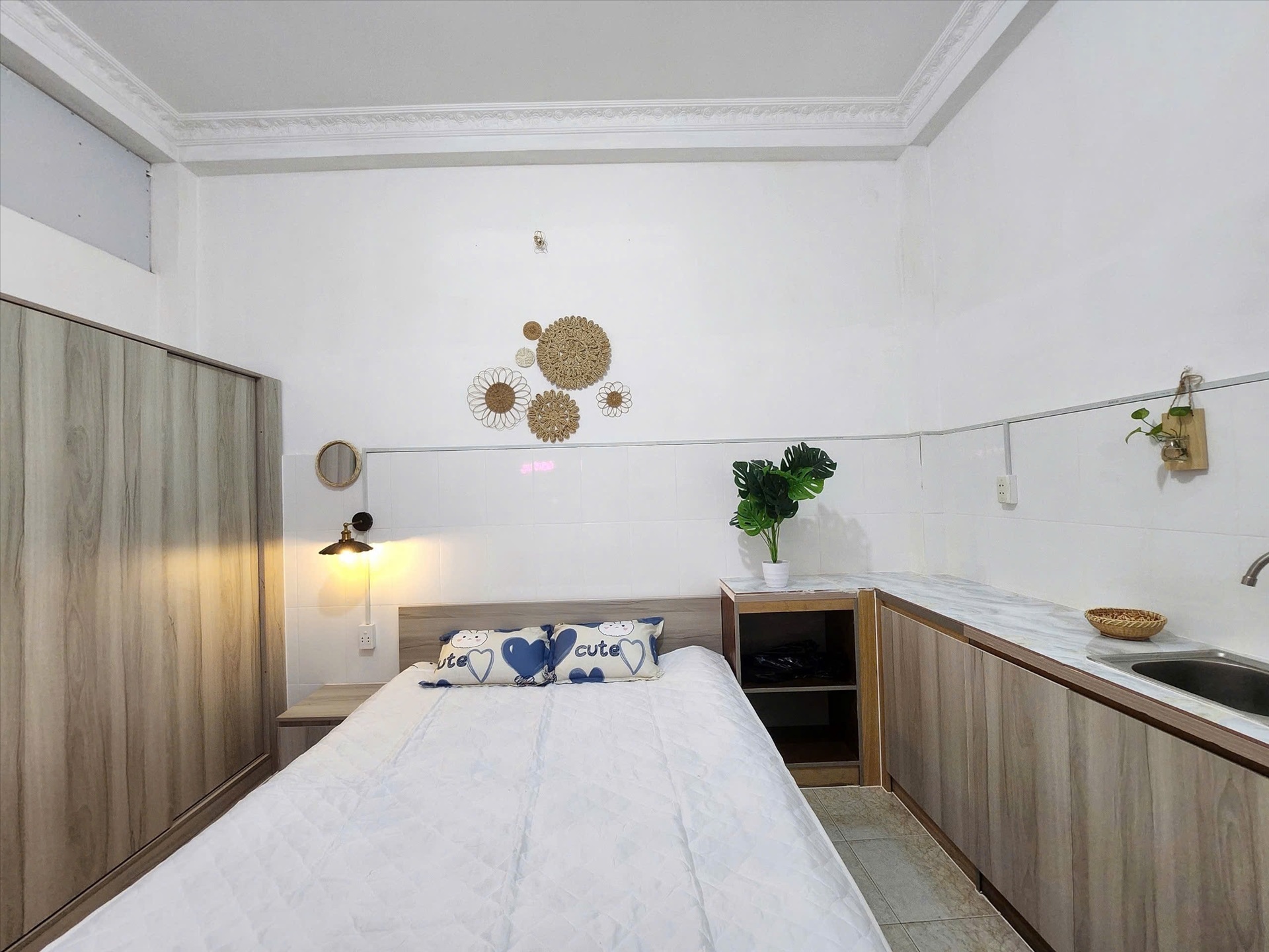 Phòng trọ Studio 30m2 tại NQ Housing Hai Bà Trưng - Quận 1 - Phòng ngủ