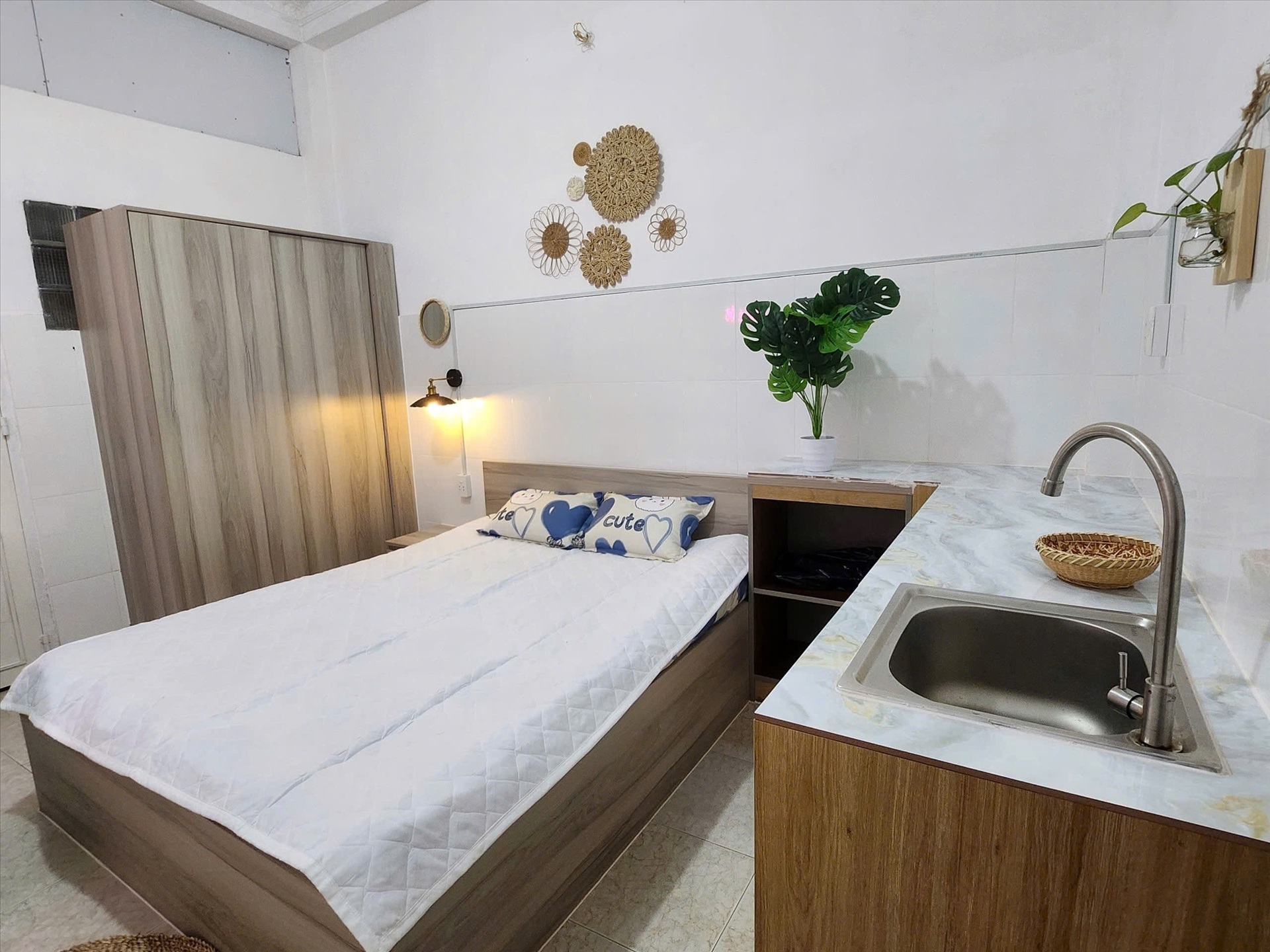 Phòng trọ Studio 30m2 tại NQ Housing Hai Bà Trưng - Quận 1 - Phòng ngủ