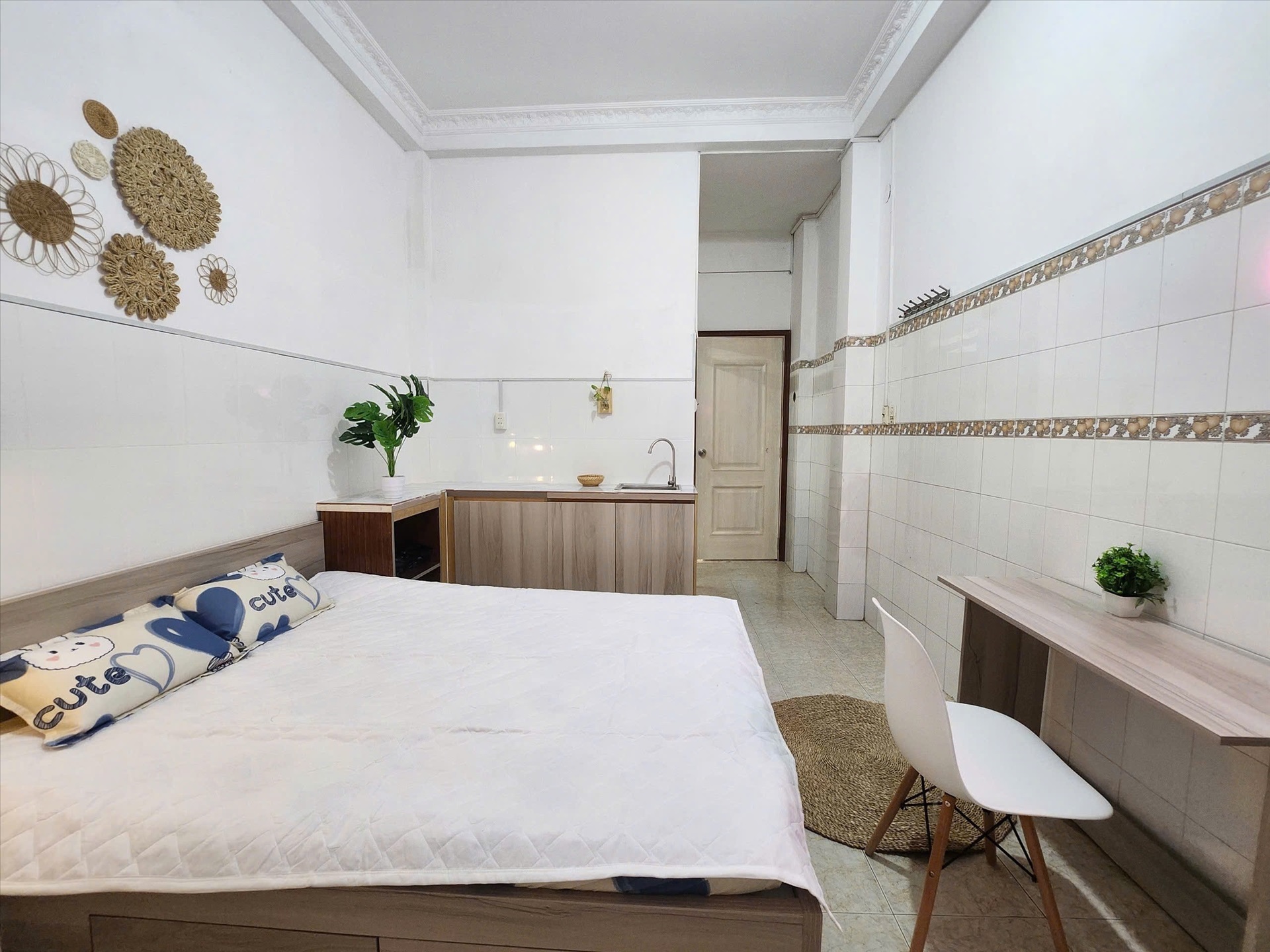 Phòng trọ Studio 30m2 tại NQ Housing Hai Bà Trưng - Quận 1 - Phòng ngủ
