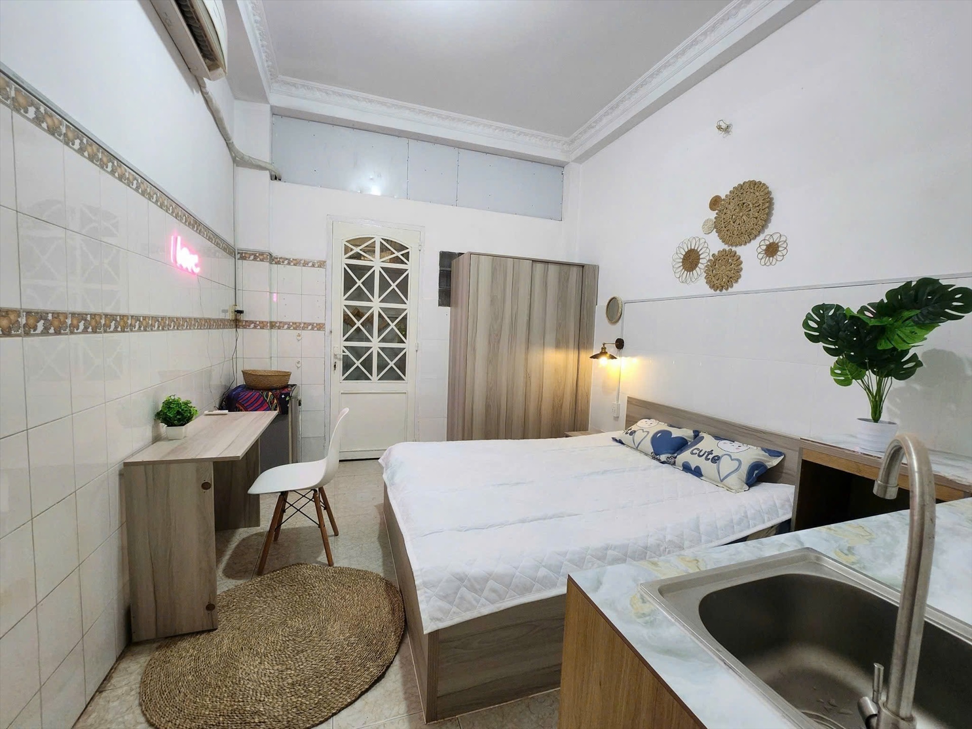 Phòng trọ Studio 30m2 tại NQ Housing Hai Bà Trưng - Quận 1 - Phòng ngủ