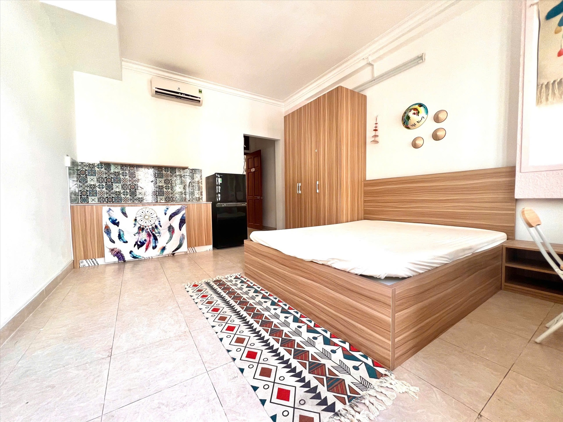 Phòng trọ Studio 25m2 tại NQ Housing Hoa Hồng - Phú Nhuận - Phòng ngủ