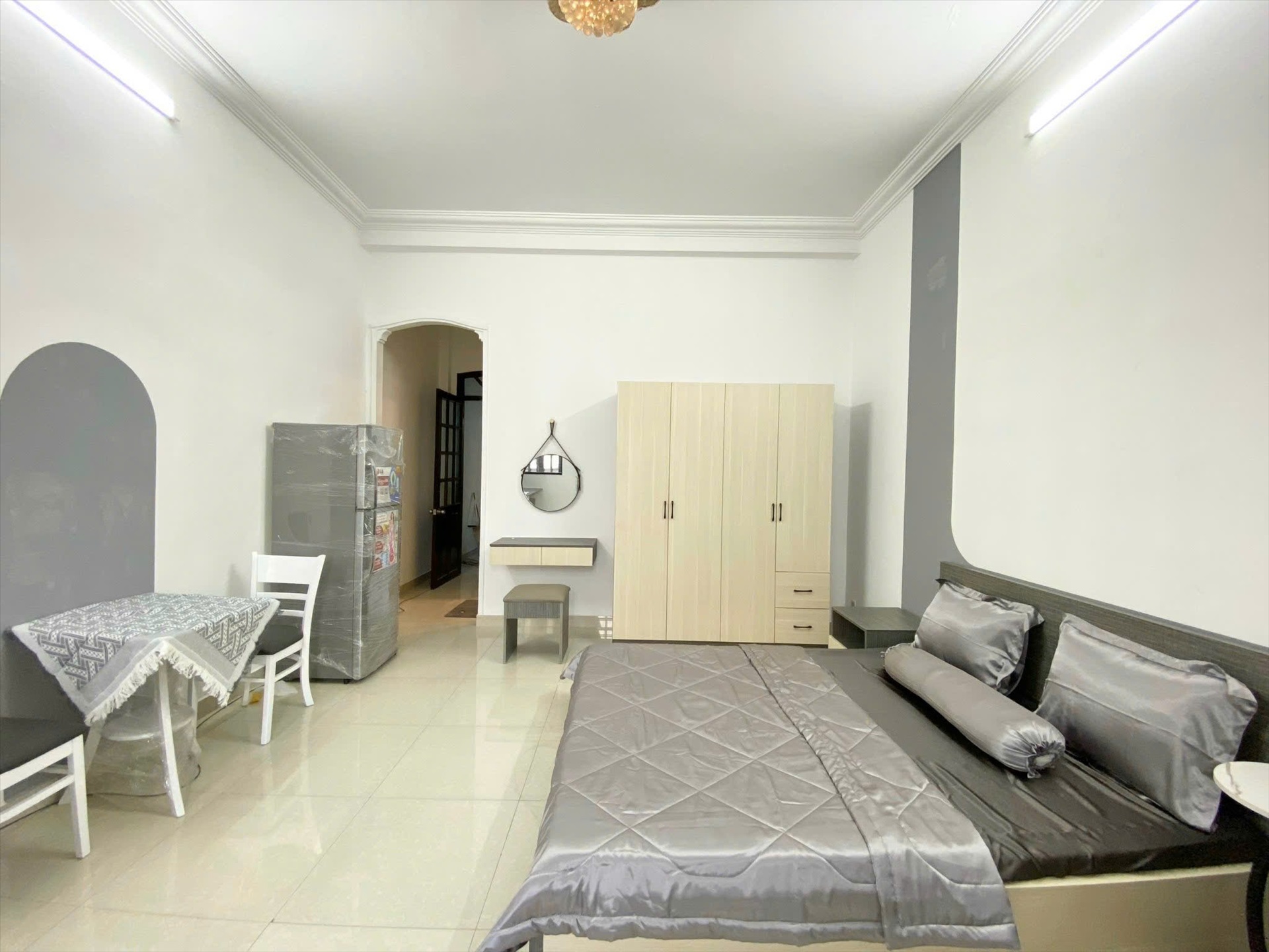Phòng trọ Studio 25m2 tại CNB Room Nguyễn Trọng Lội - Tân Bình - Phòng khách
