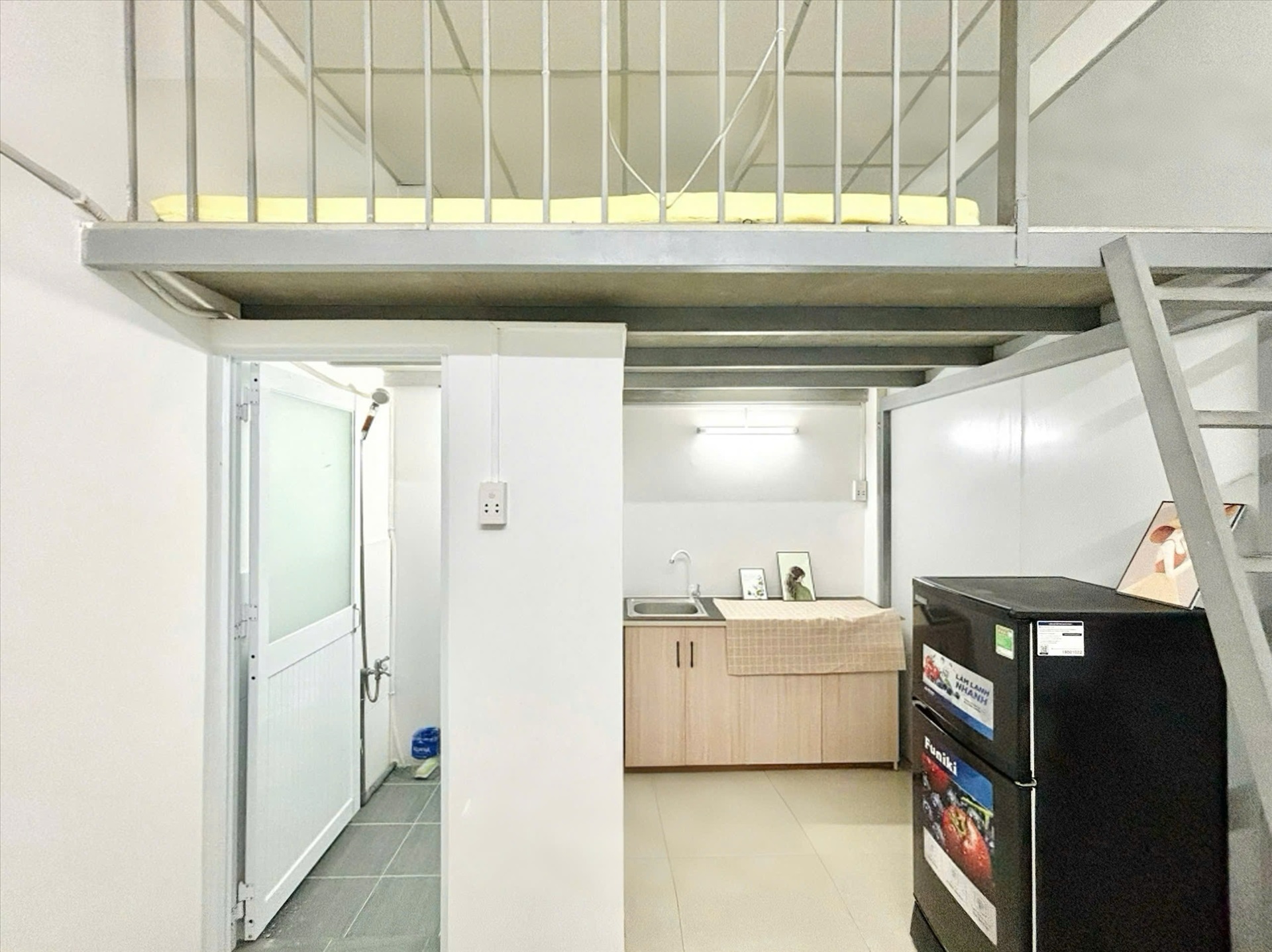 Phòng trọ Duplex 25m2 tại MP Houes Đường D9 - Tân Phú - Phòng bếp