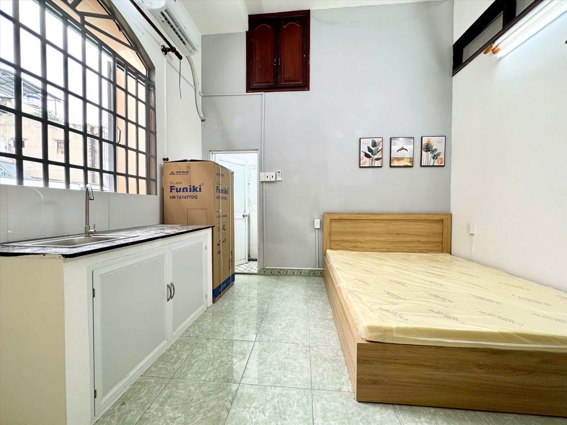 Phòng trọ Studio 25m2 tại MP House Lê Lư - Tân Phú - Phòng ngủ
