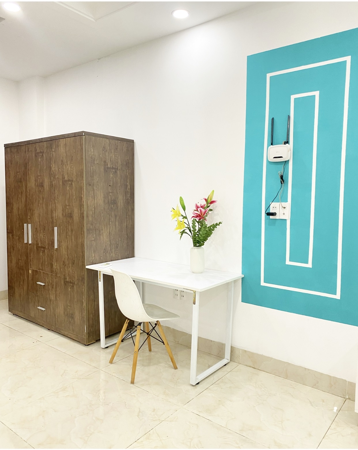 Phòng trọ Studio 25m2 tại AC House Đường số 5 - Gò Vấp - Góc làm việc