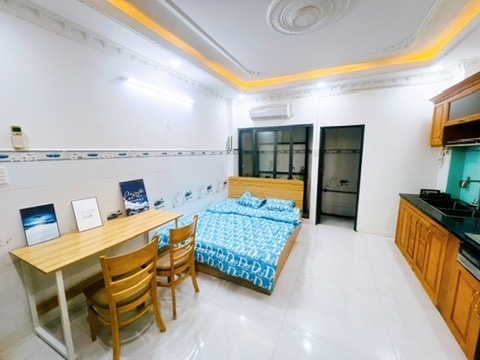 Phòng trọ Studio 30m2 tại AV House Đường số 9 - Bình Tân - Phòng ngủ