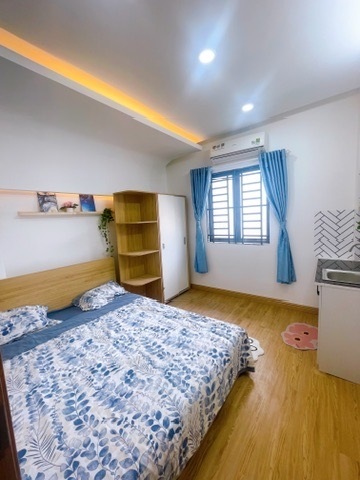 Phòng trọ Studio 20m2 tại AV House 2 Thạnh Lộc 29 - Quận 12 - Phòng ngủ