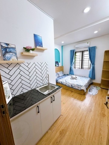 Phòng trọ Studio 20m2 tại AV House 2 Thạnh Lộc 29 - Quận 12 - Phòng ngủ