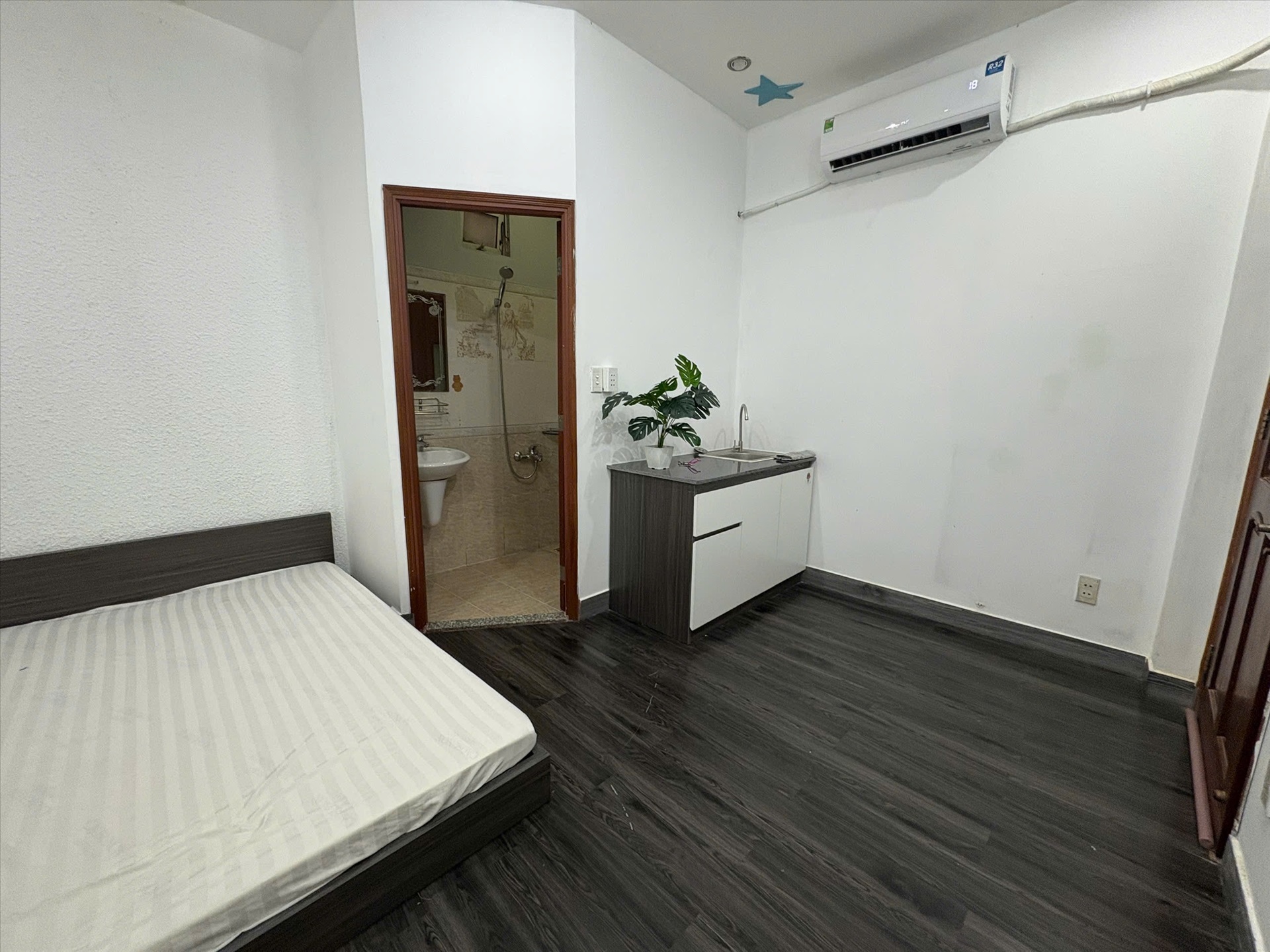 Phòng trọ Studio 25m2 tại NQ Housing 1 Điện Biên Phủ - Bình Thạnh - Phòng ngủ