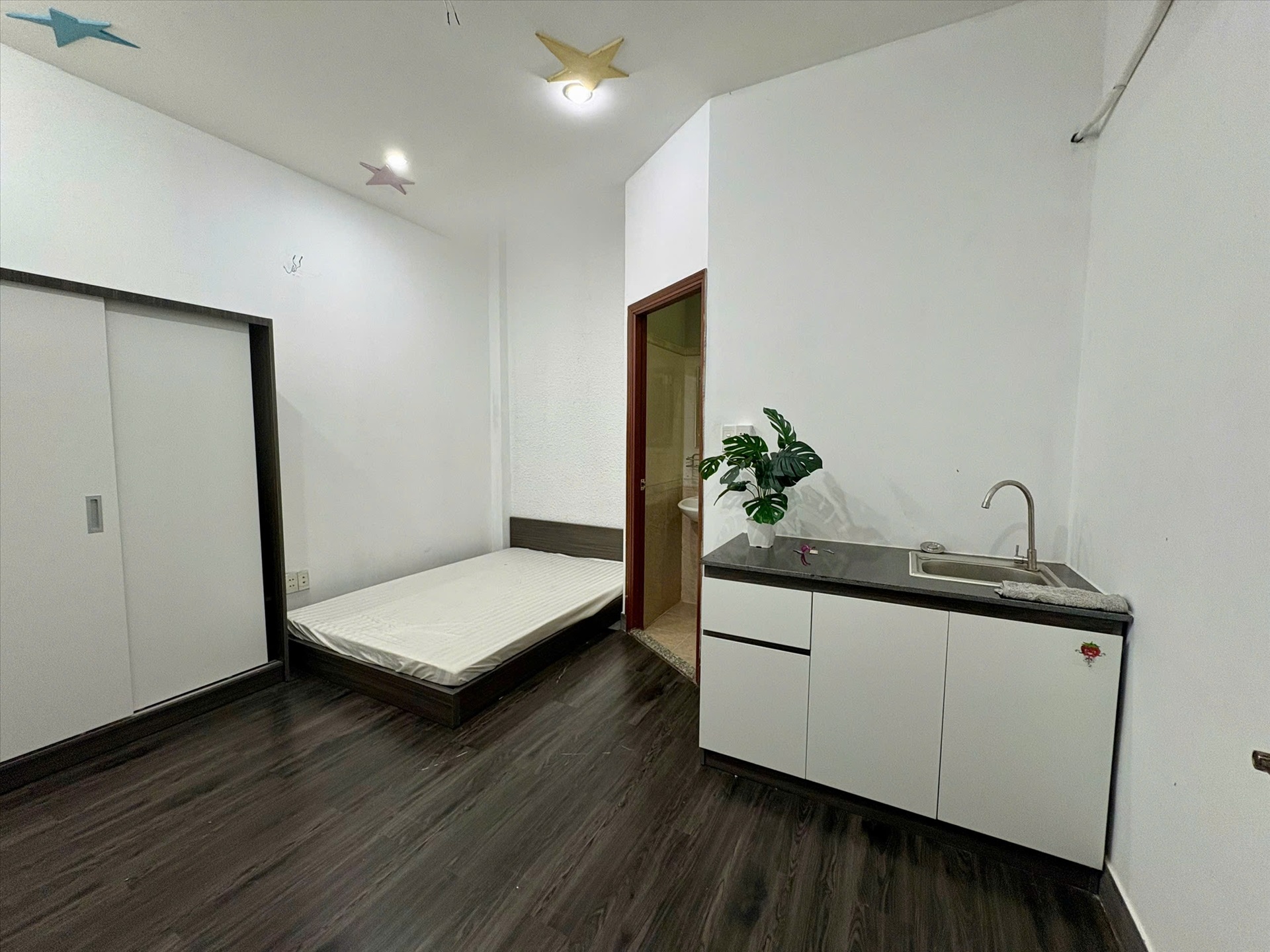 Phòng trọ Studio 25m2 tại NQ Housing 1 Điện Biên Phủ - Bình Thạnh - Phòng ngủ
